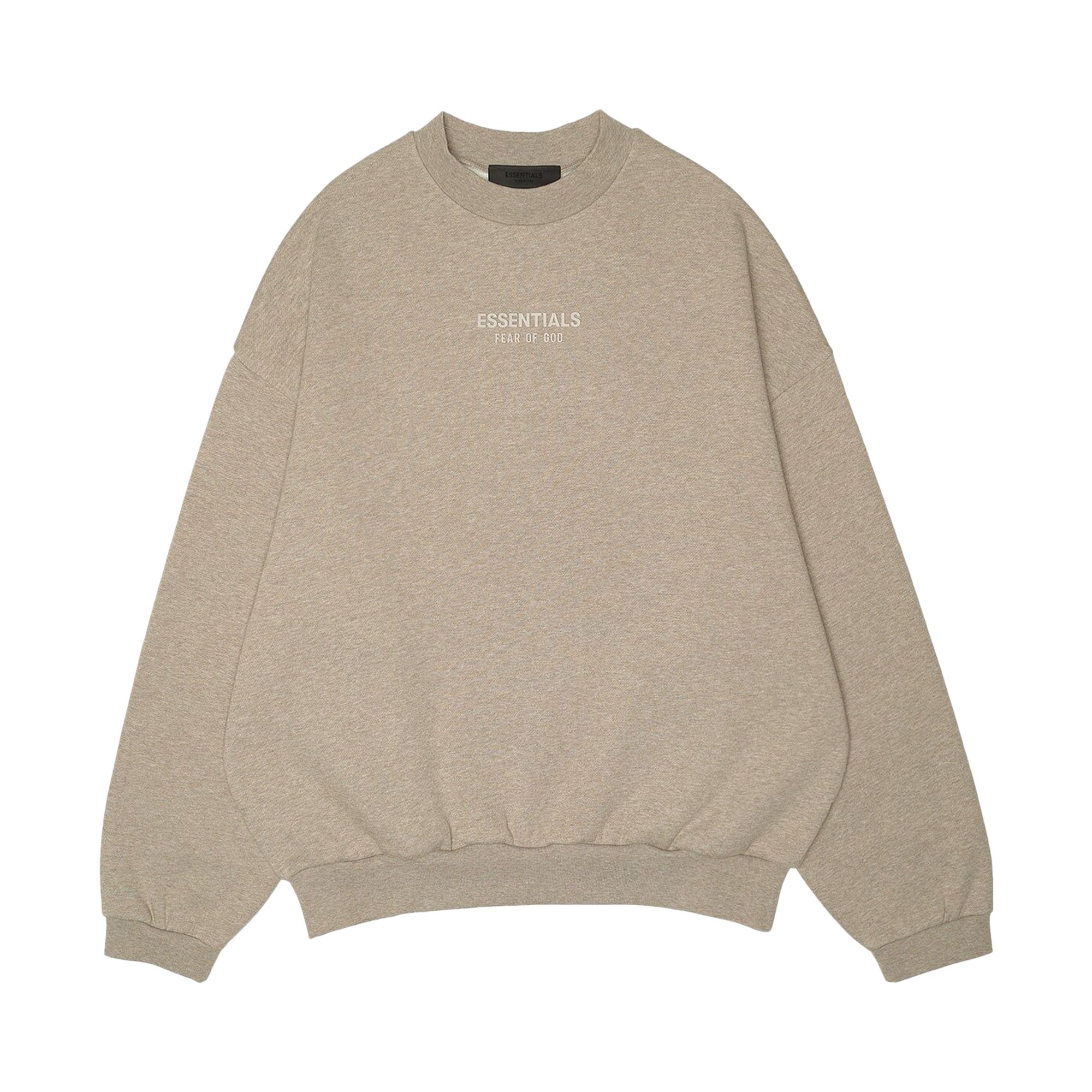 Fear of God Essentials Crewneck 'Core Heather' | Brown | Men's Size XL