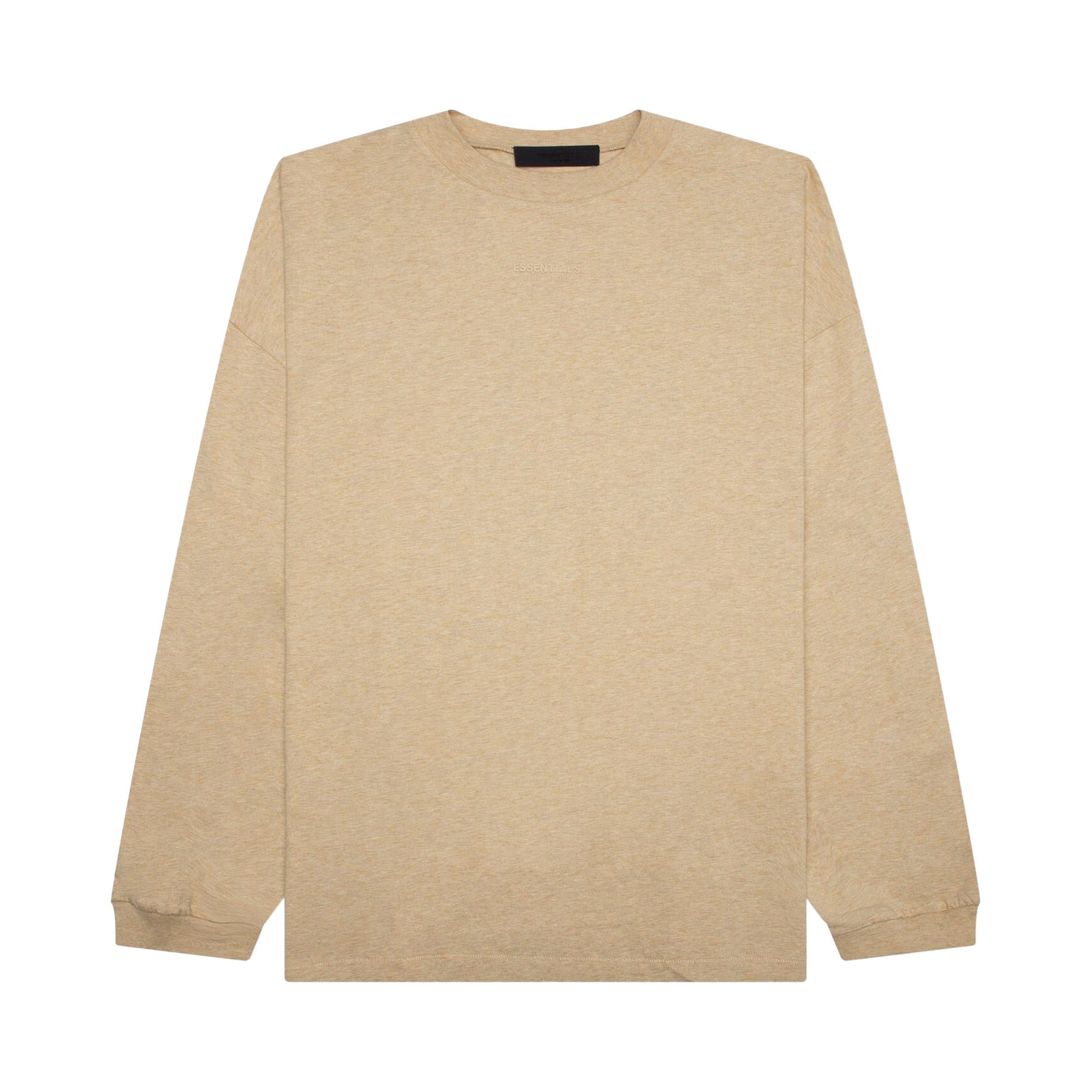 Fear of God Essentials Long-Sleeve Tee 'Gold Heather' | Tan | Men's Size S