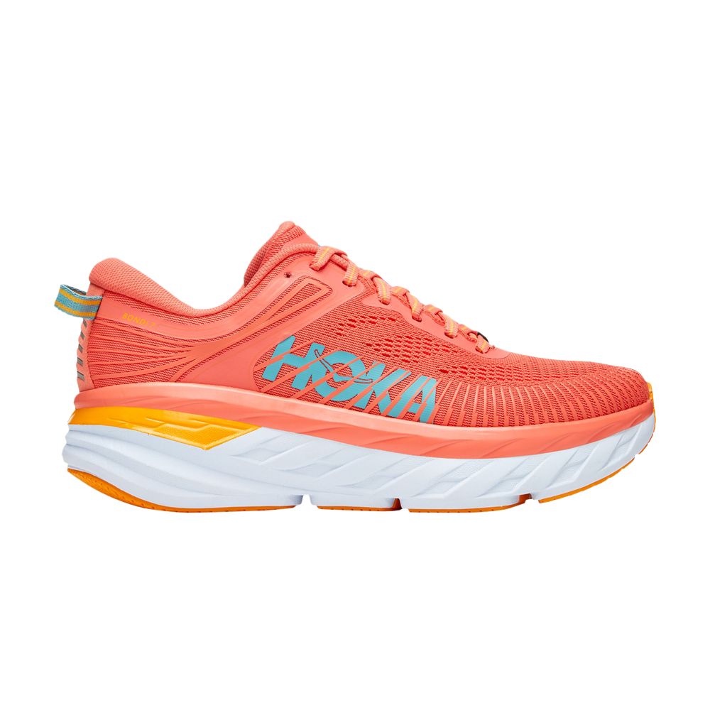 Hoka One One Wmns Bondi 7 'Camellia Coastal Shade' | Orange | Women's Size 5