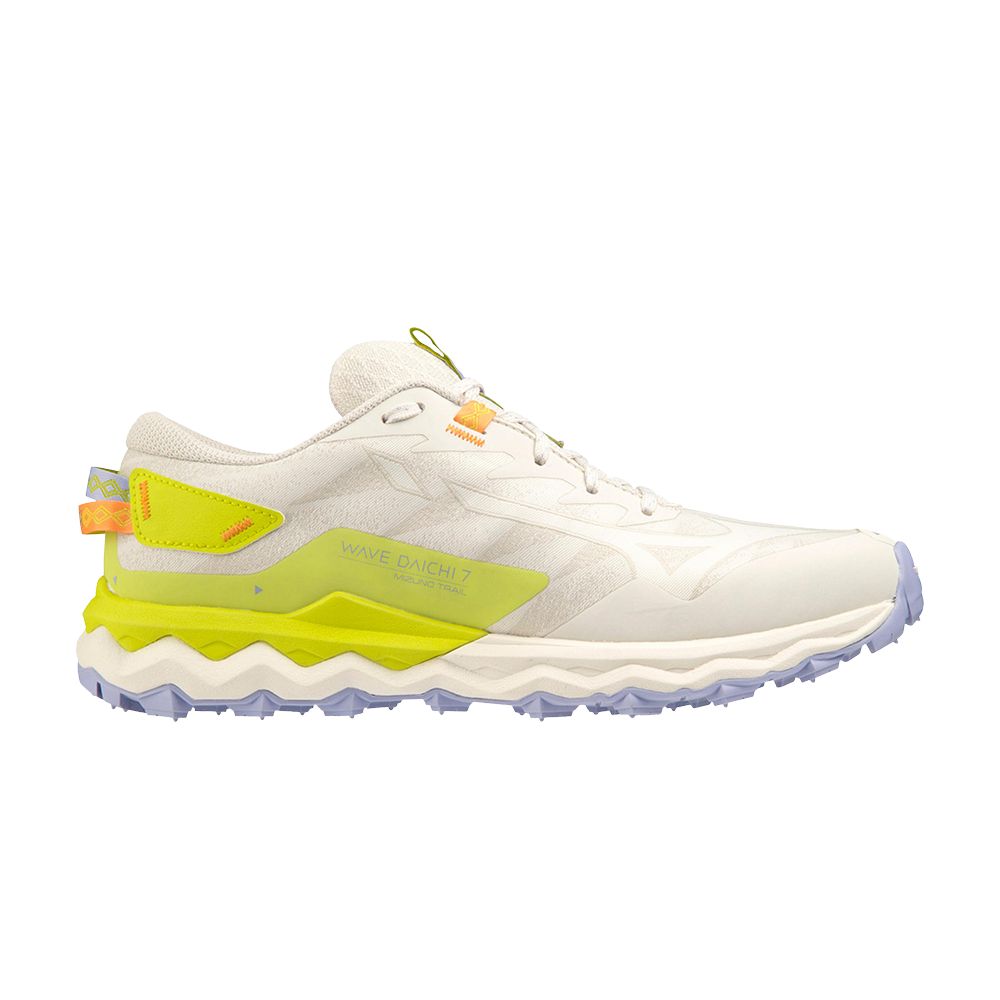 Mizuno Wmns Wave Daichi 7 Roxy 'Snow White Limeade' | Cream | Women's Size 8 - 411422-0D3C