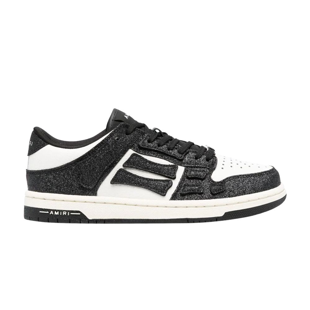 Pre-owned Amiri Wmns Skel Top Low 'crystal - Black White' | Women's Size 37