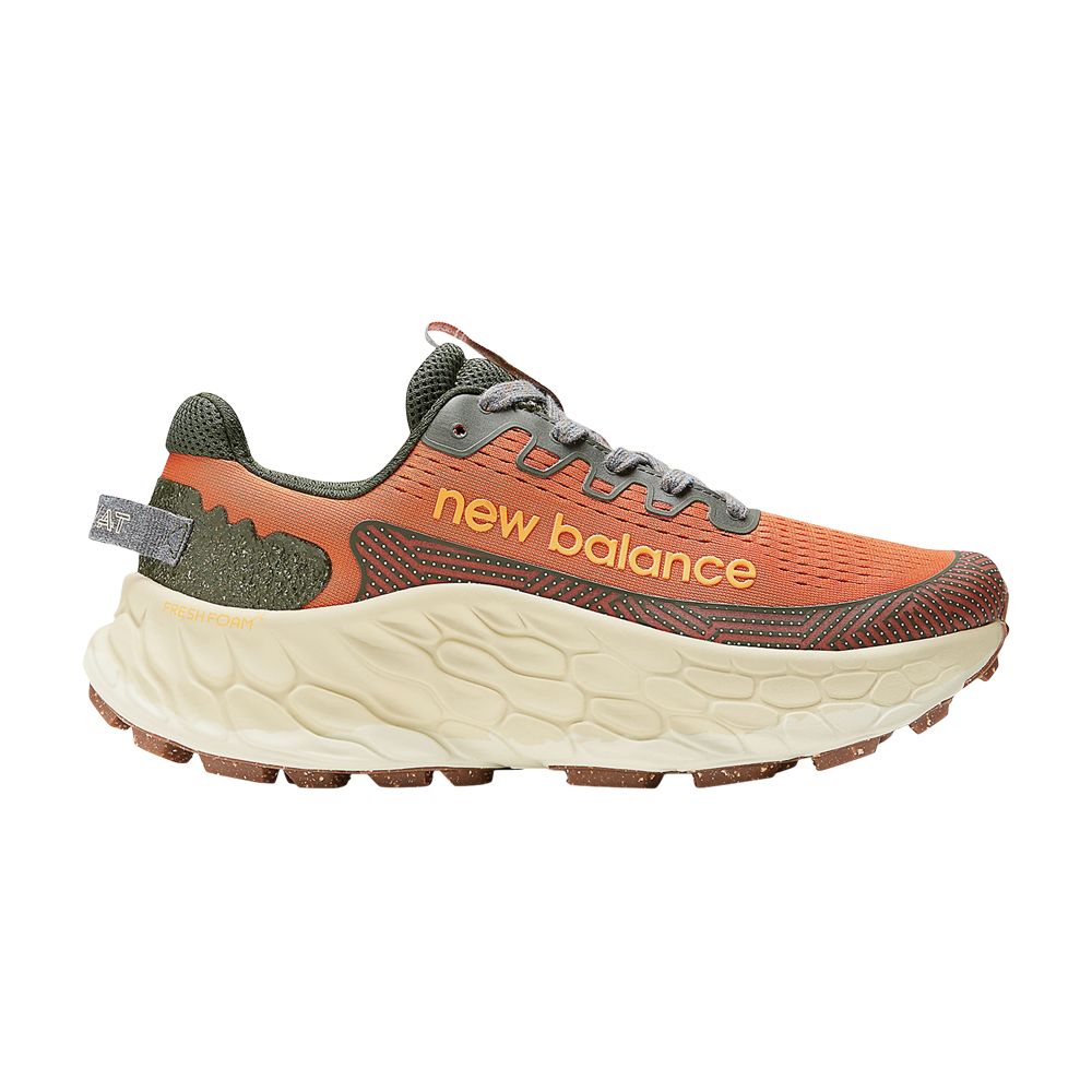 New Balance Fresh Foam X More Trail v3 2E Wide 'Cayenne Kombu' | Orange | Men's Size 10