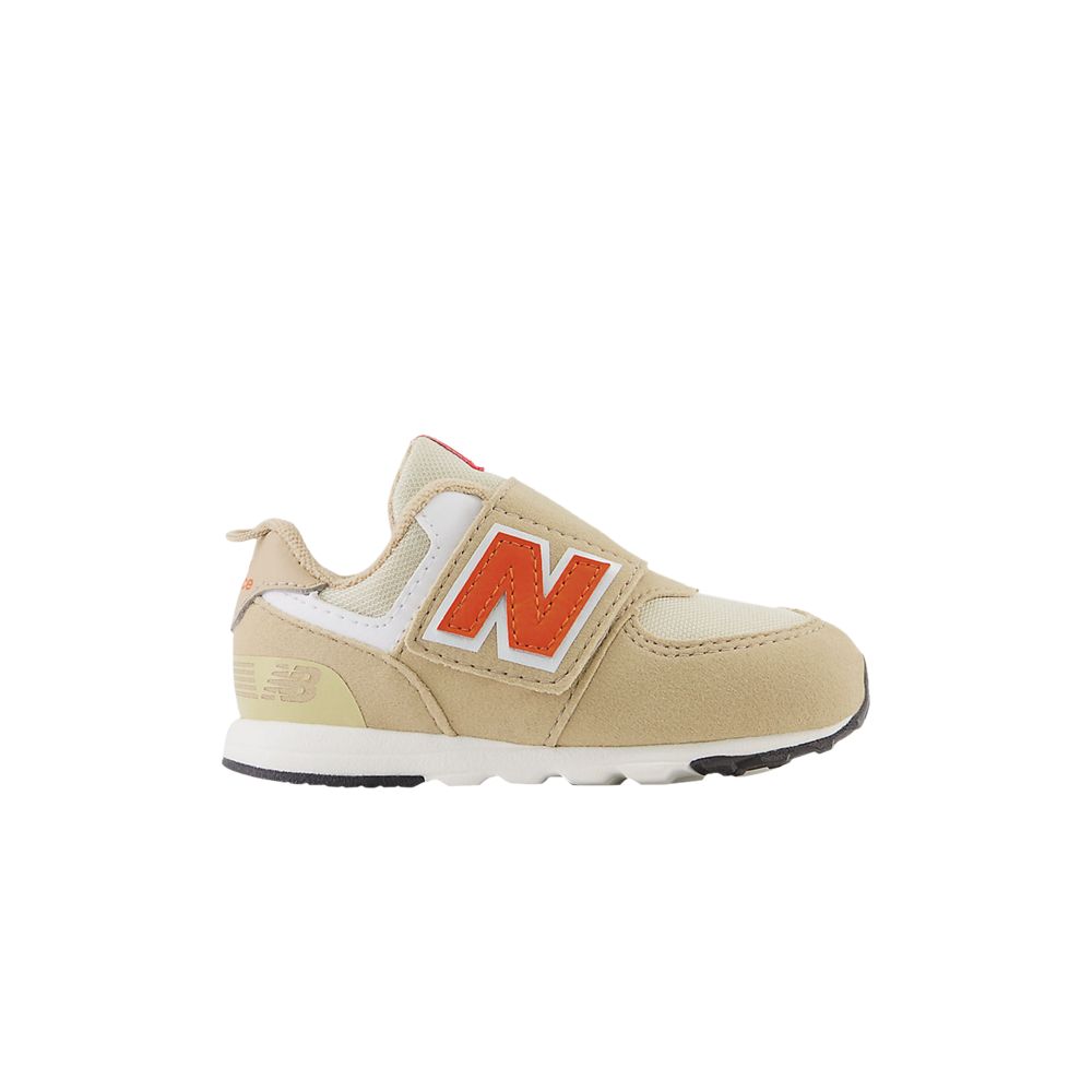 New Balance 574 New-B Hook & Loop Toddler Wide 'Incense Poppy' | Cream | Infant Size 5