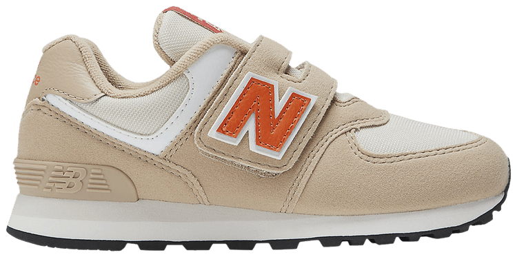 New Balance 574 Hook Loop Little Kid Wide Incense Poppy