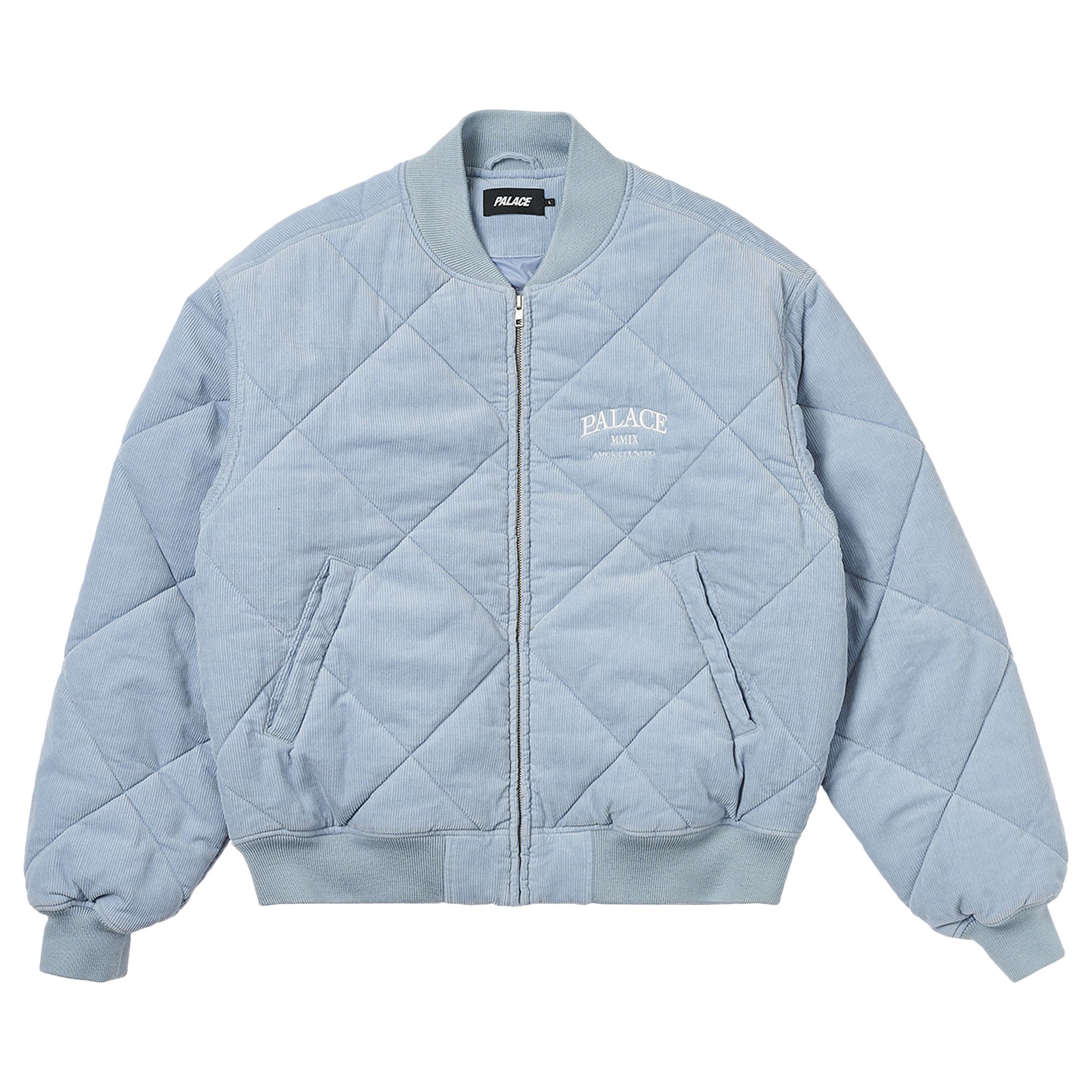 Palace Quilted Jacket 'Chill Blue' | Men's Size XL
