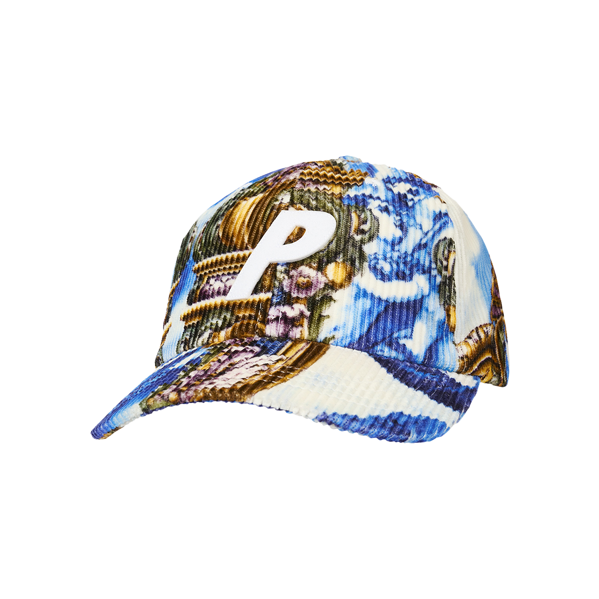 Pre-owned Palace Corduroy P 6-panel 'holy Grail' In Multi-color
