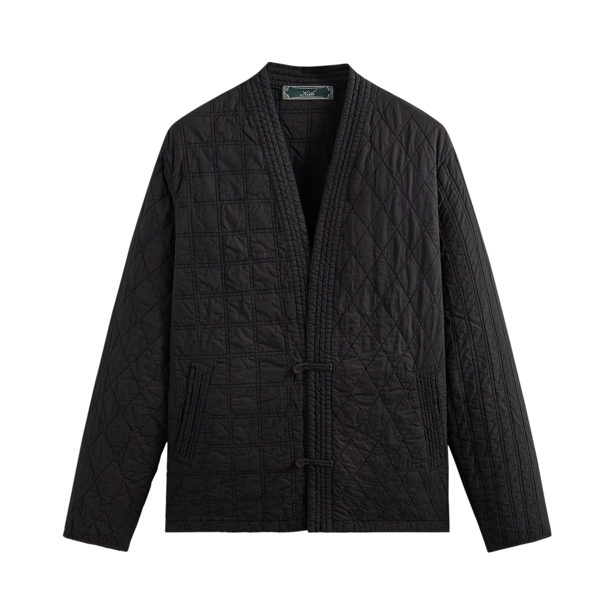 Pre-owned Kith Abbott Quilted Gi Jacket 'black'