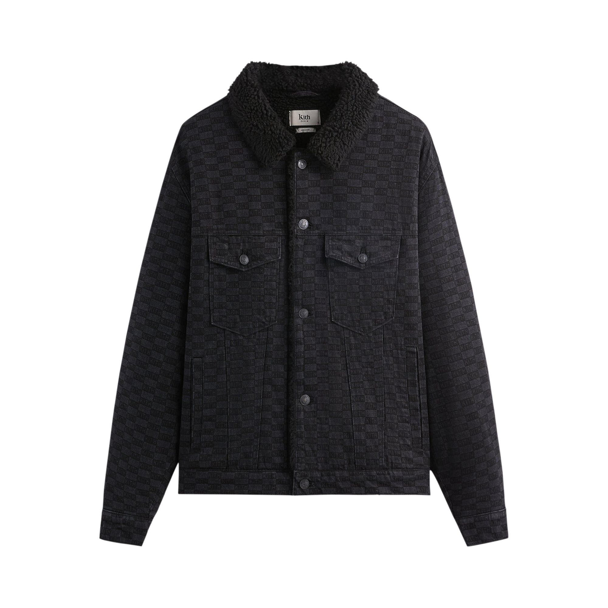 Pre-owned Kith Sherpa Lined Centre Jacket 'black' | Men's Size M