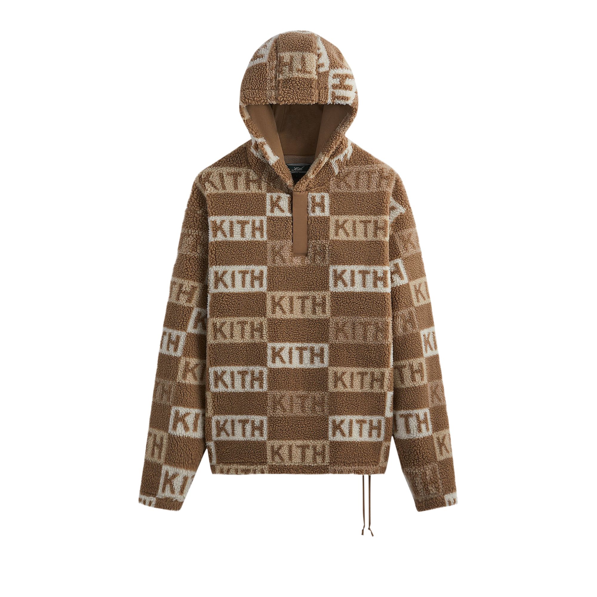 Pre-owned Kith Merrick Sherpa Hoodie 'canvas' | Tan | Men's Size M