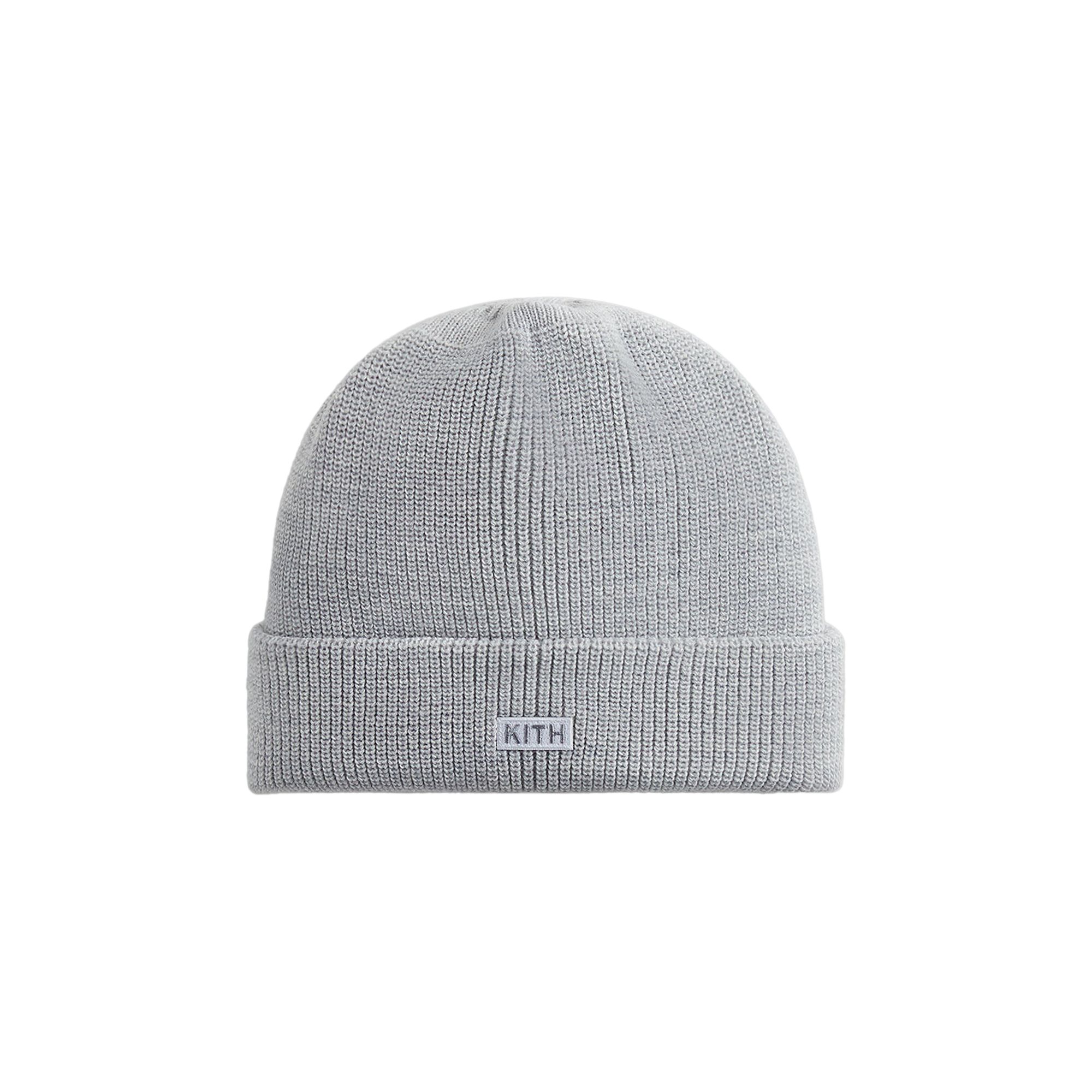 Pre-owned Kith Classic Beanie 'light Heather Grey' | Men's Size Onesize