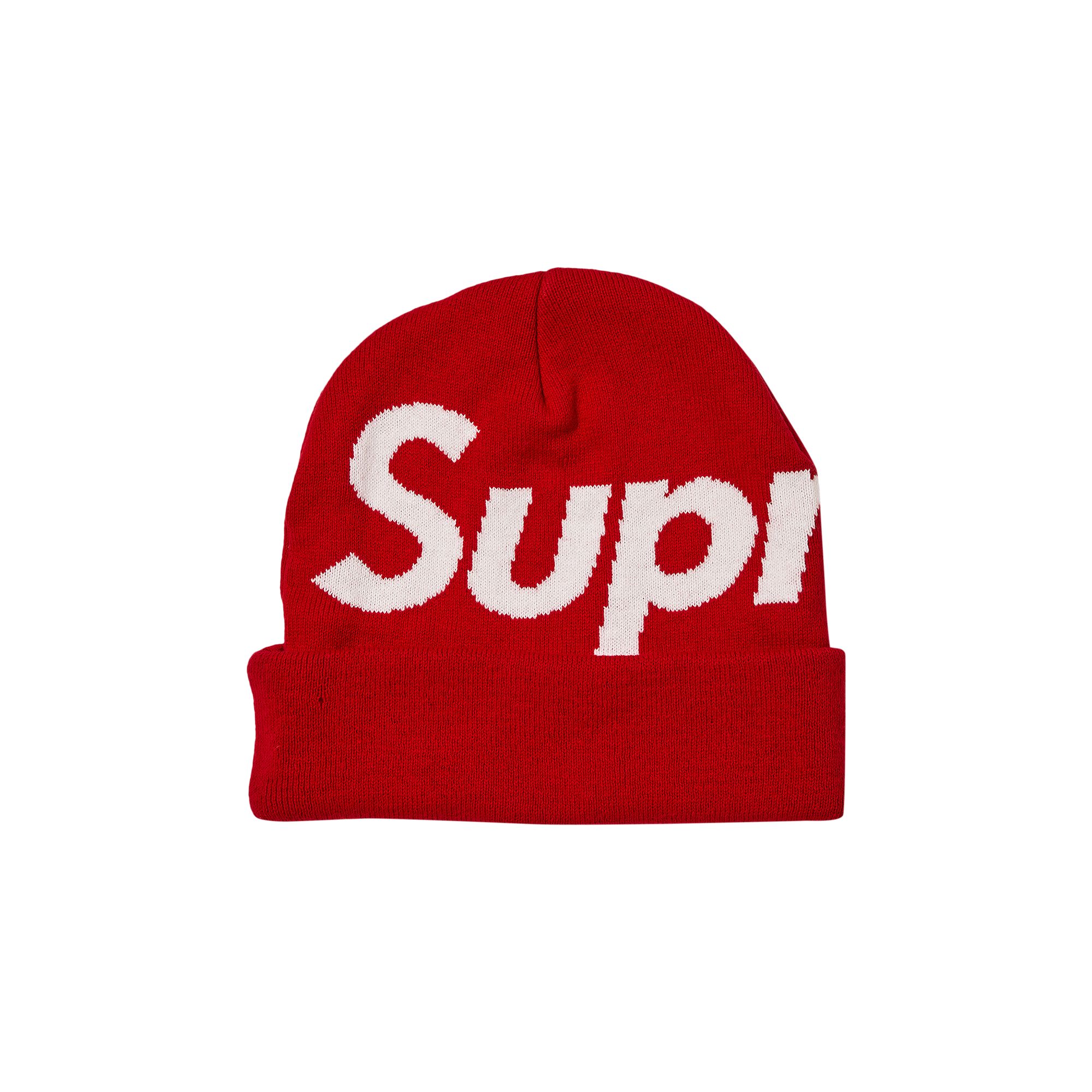 Supreme Big Logo Beanie 'Red' | Men's Size Onesize