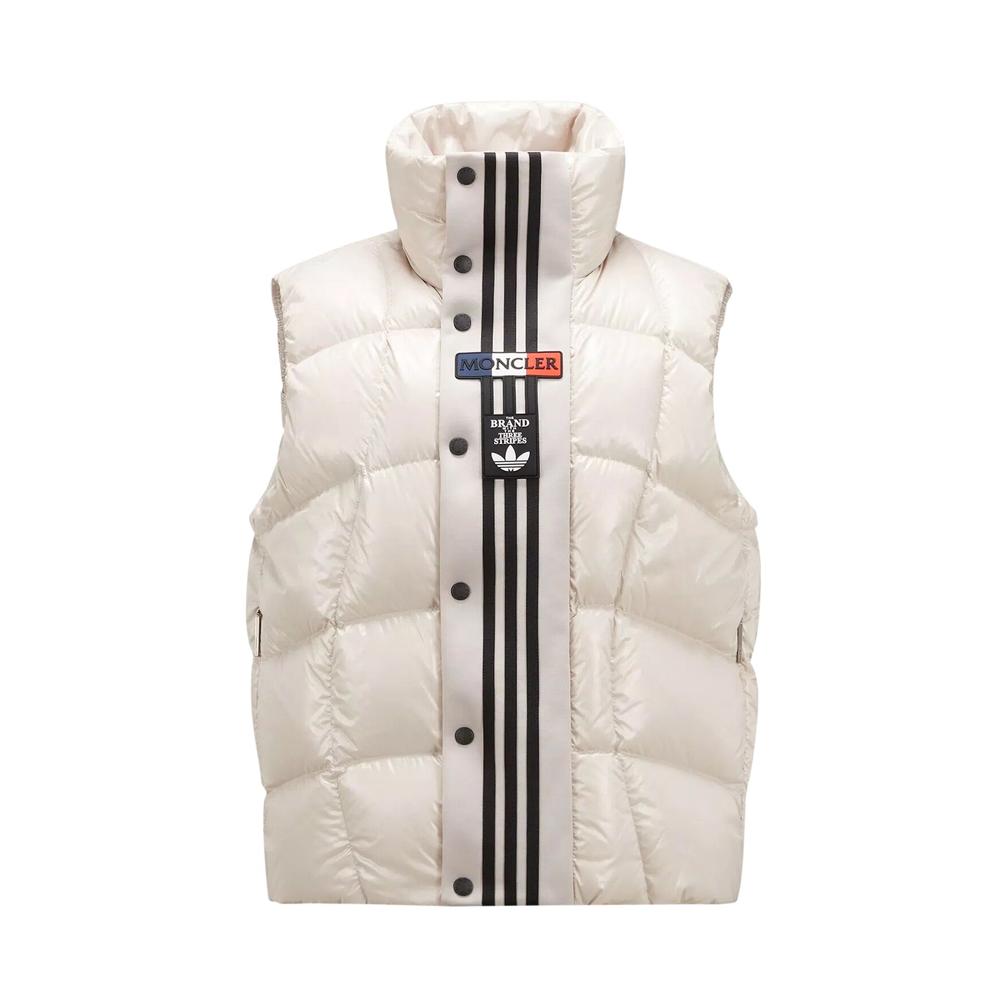 Pre-owned Moncler X Adidas Bozon Down Vest 'white' | Men's Size 0