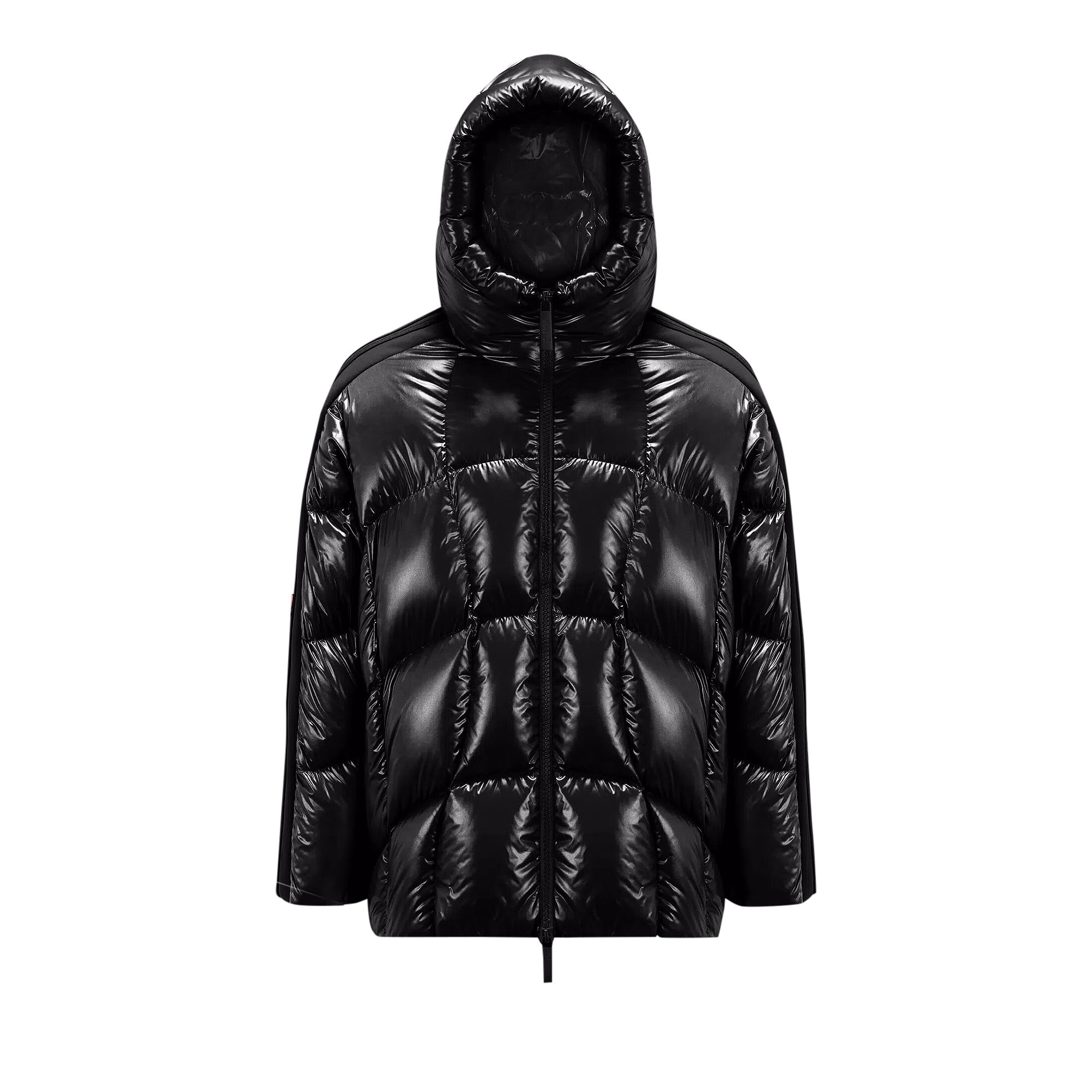 Pre-owned Adidas Originals Moncler X Adidas Beiser Short Down Jacket 'black' | Men's Size 2