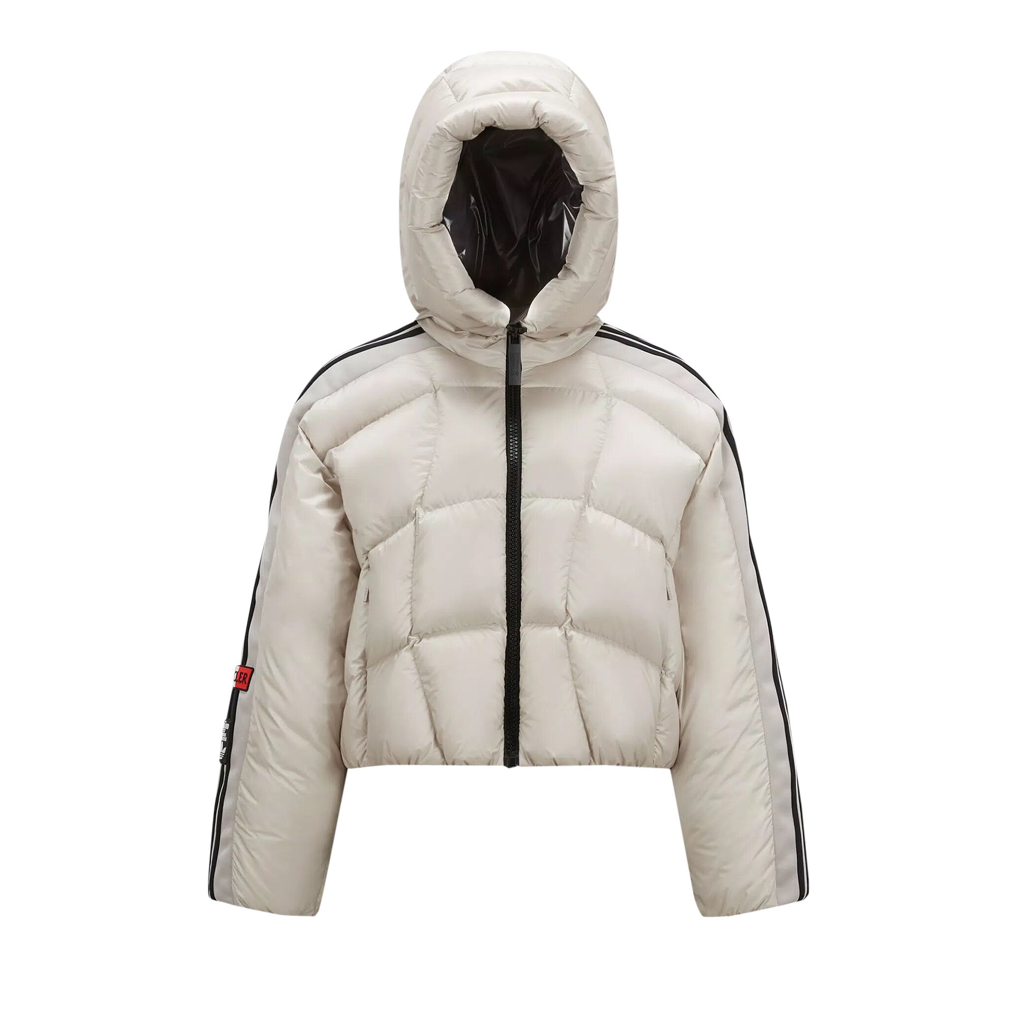 Pre-owned Adidas Originals Moncler X Adidas Fusine Short Down Jacket 'white' | Men's Size 3