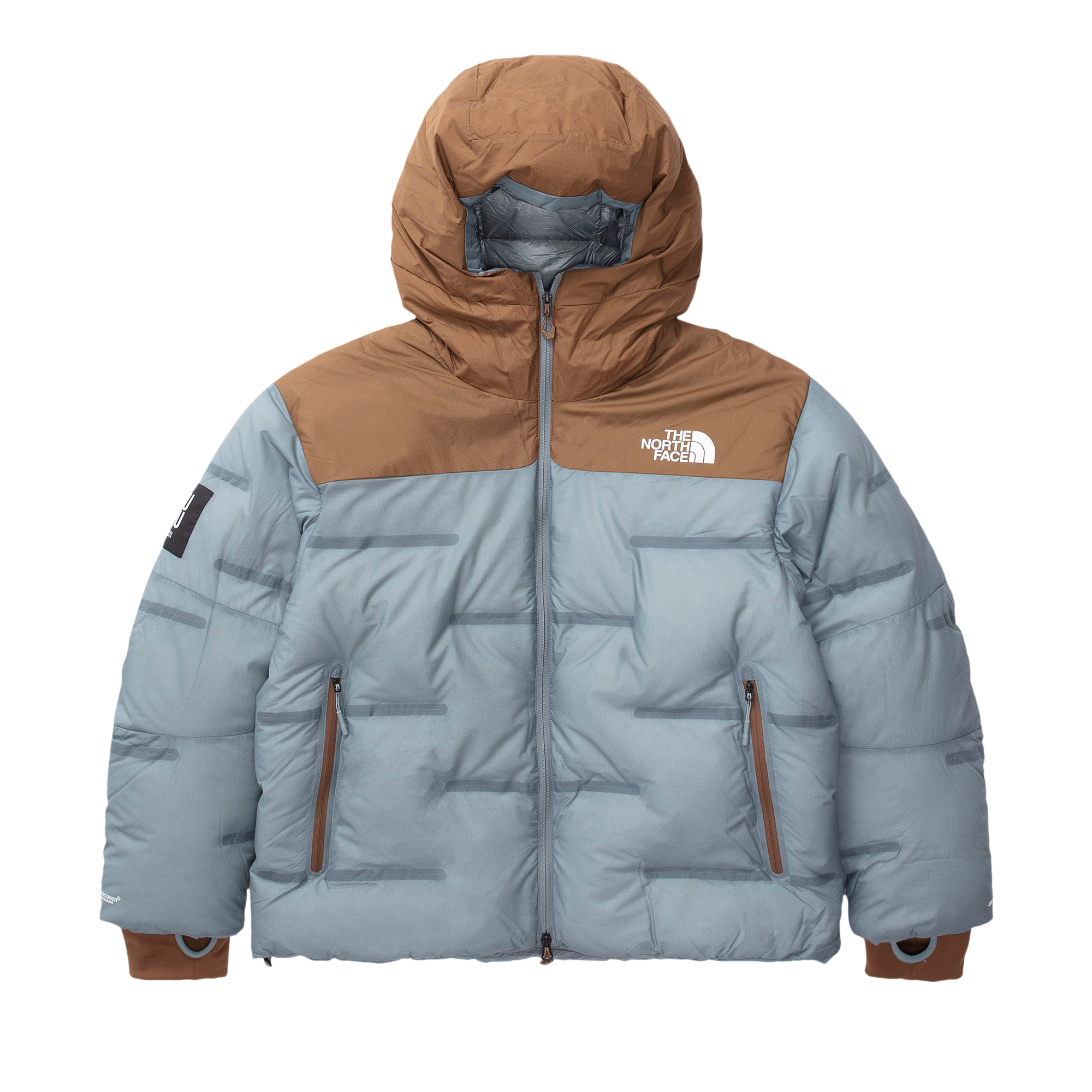 Pre-owned The North Face X Undercover Soukuu Cloud Down Nuptse 'sepia Brown/concrete Grey' In Blue