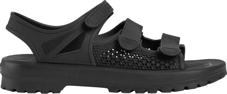 Gucci Velcro Sandal 'Black Honeycomb'