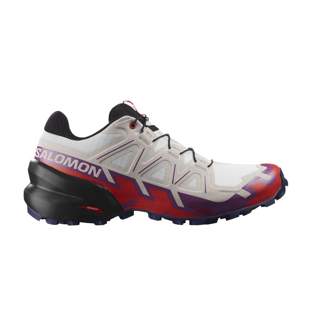 Salomon Wmns Speedcross 6 'White Fiery Red' | Women's Size 6.5