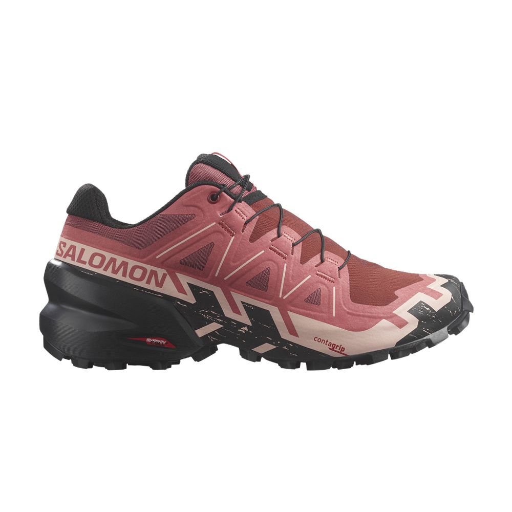 Pre-owned Salomon Wmns Speedcross 6 'cow Hide English Rose' In Pink