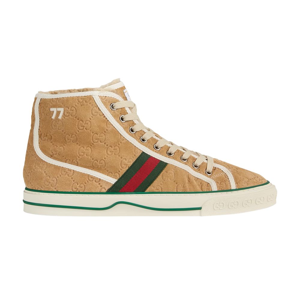 Gucci Tennis 1977 High 'Butter Suede Mini GG' - 649335-UJ510-9564