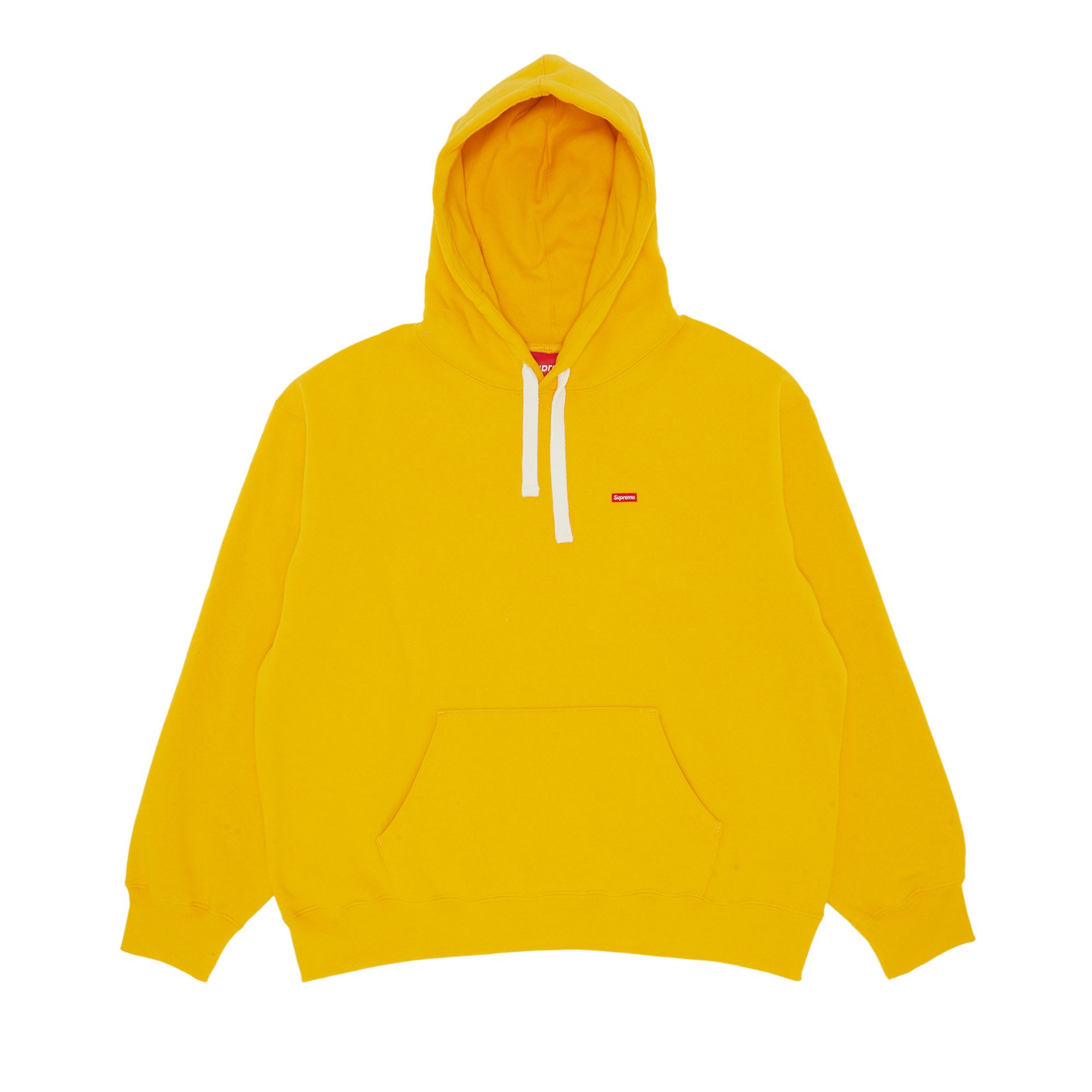 Pre-owned Supreme Small Box Drawcord Hooded Sweatshirt 'bright Gold' | Men's Size M