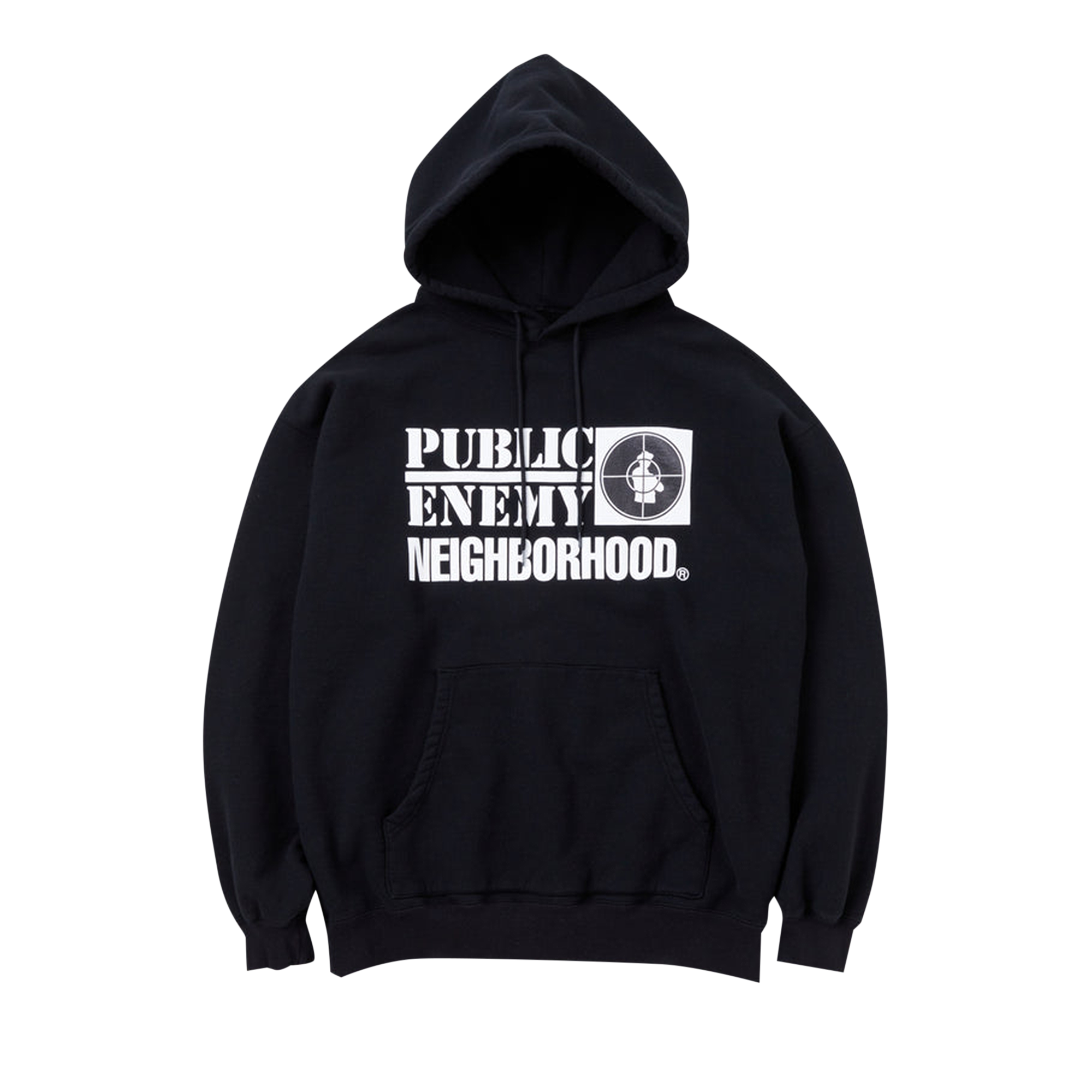 Pre-owned Neighborhood X Public Enemy Hooded Sweatshirt 'black'