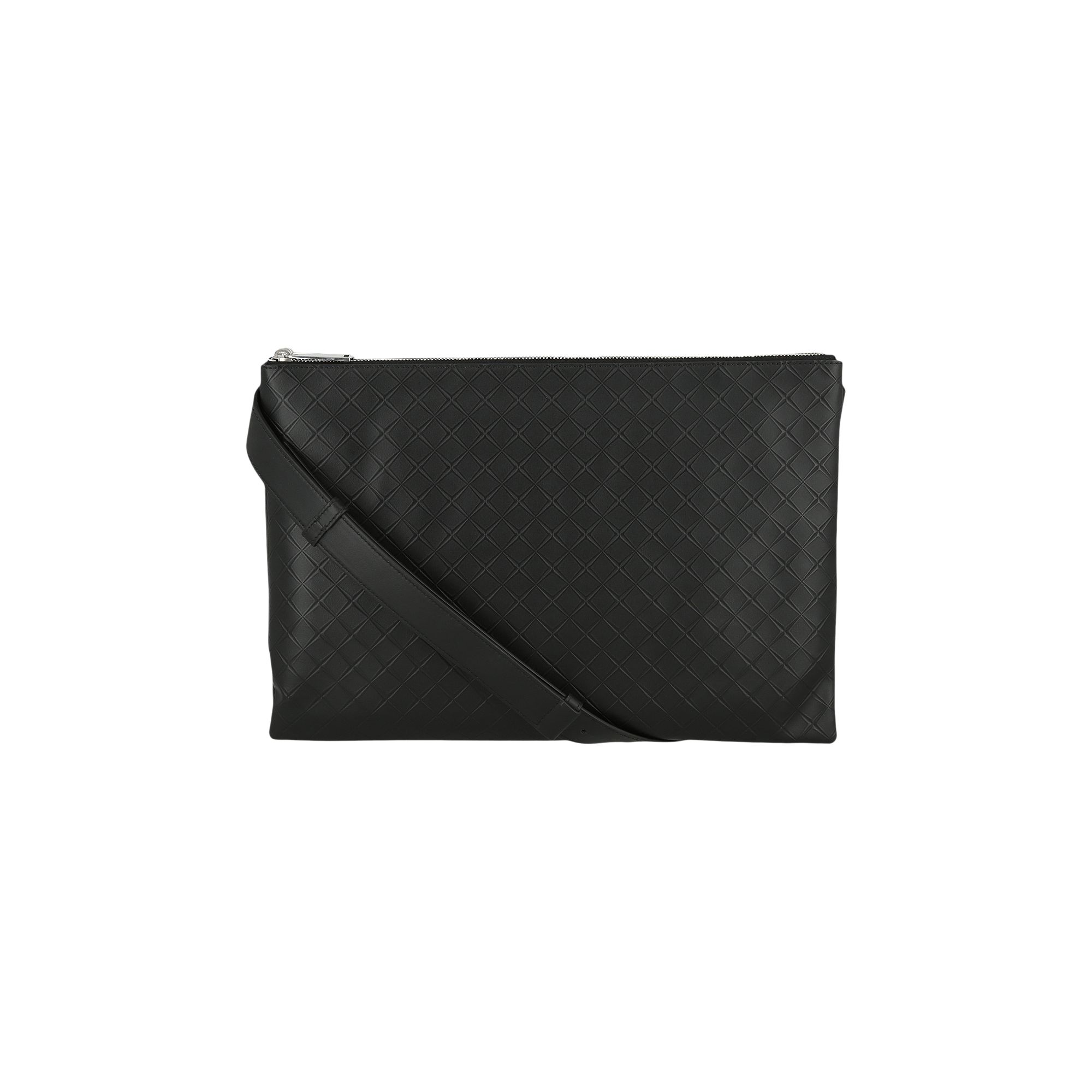 Pre-owned Bottega Veneta Leather Messenger Bag 'black' | Men's Size Onesize