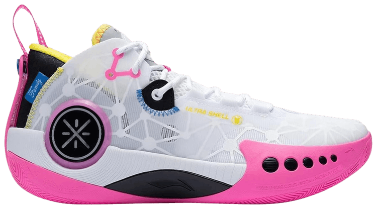 Li Ning Wade Shadow 3 On Court White Pink