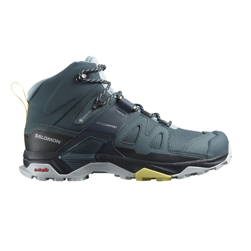 Pre-owned Salomon Wmns X Ultra 4 Mid Gore-tex 'stargazer Carbon' In Blue