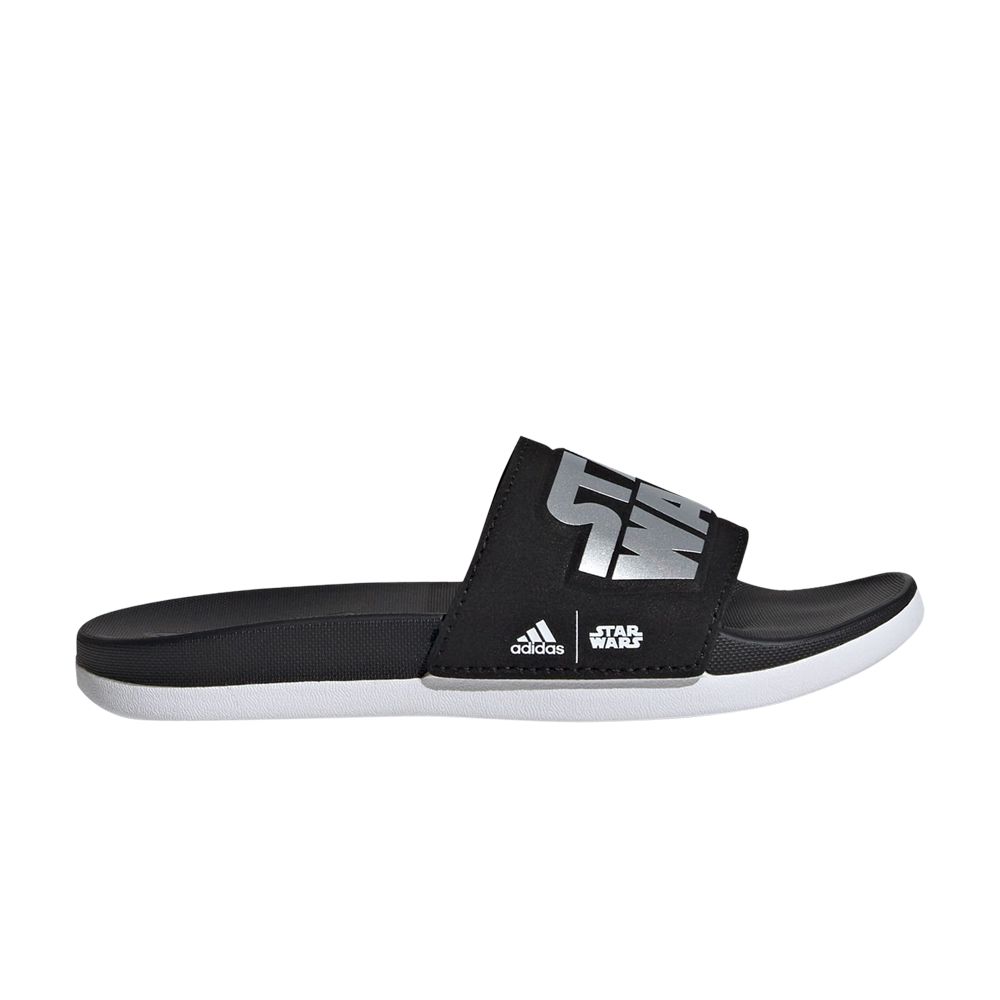 adidas Star Wars x Adilette Comfort Slide Kids 'Black Silver Metallic' | Blue | Kid's Size 5