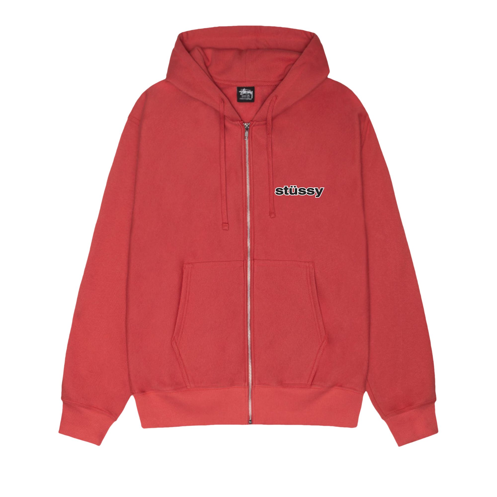 Pre-owned Stussy Ss-link Zip Hoodie 'pepper' | Red | Men's Size L