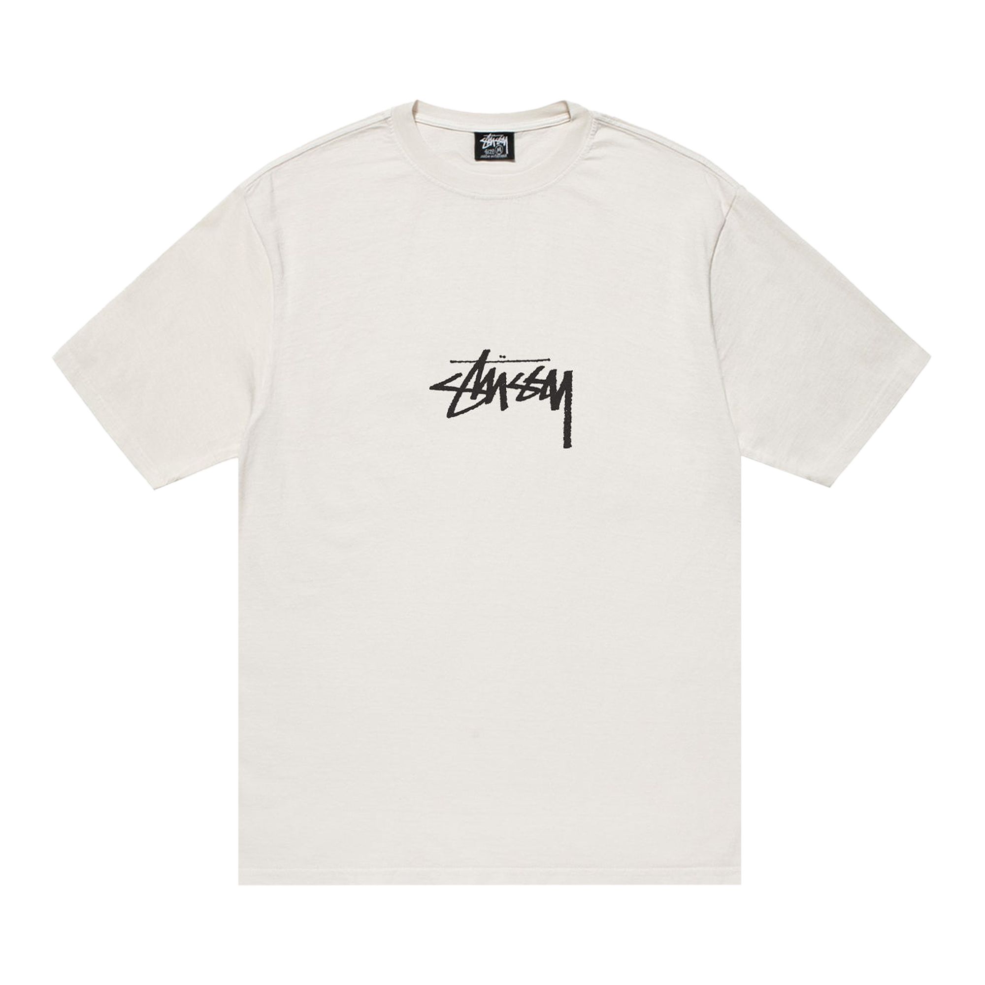 Stussy Pigment Dyed Small Stock Tee 'Natural' | White | Men's Size L