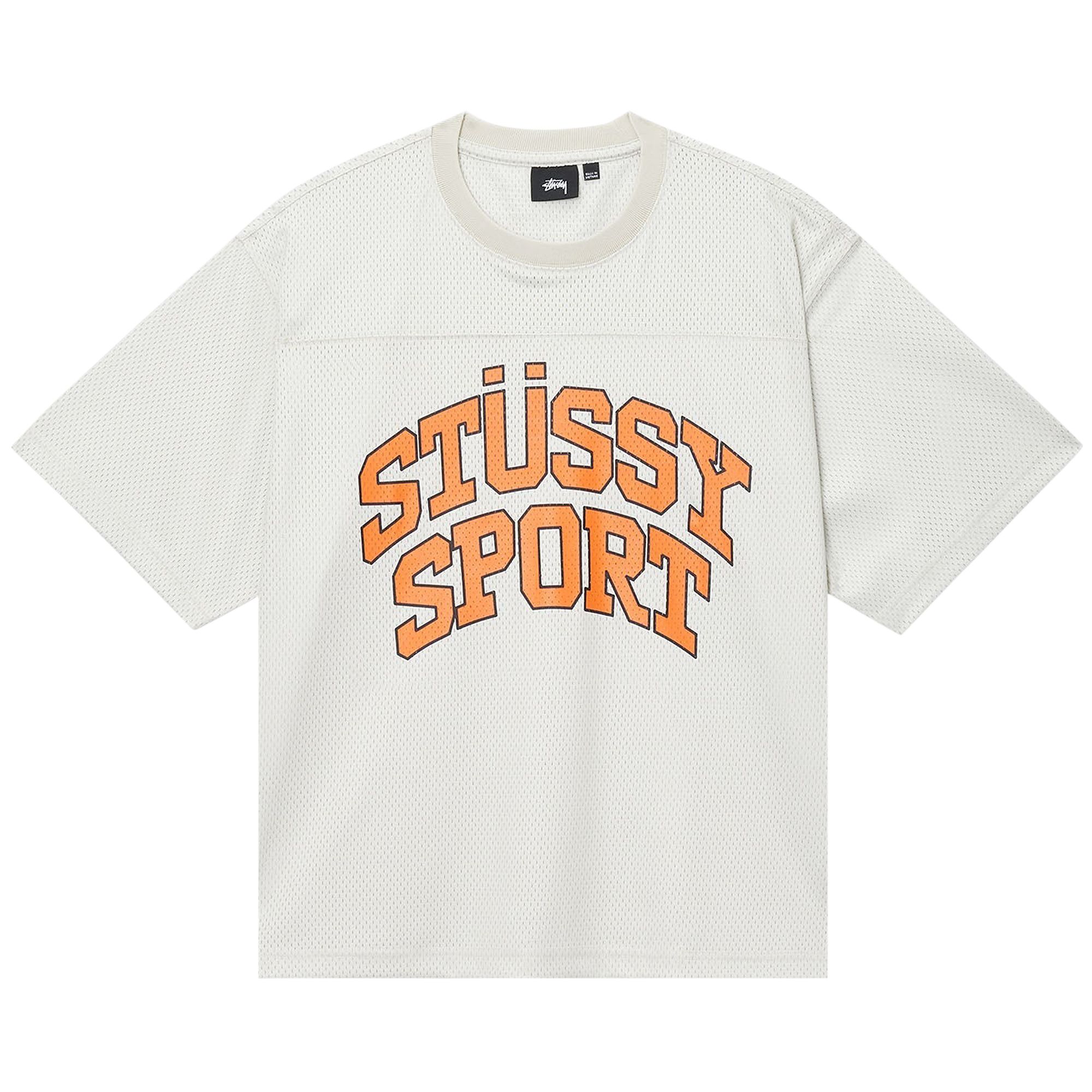 Stussy Sport Mesh Football Jersey 'Natural' | White | Men's Size 2XL