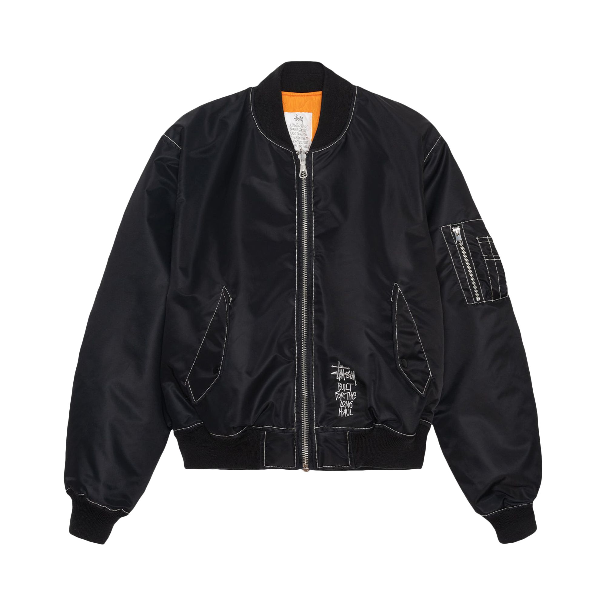 Stussy Built Reversible Bomber Jacket 'Black' | Men's Size M