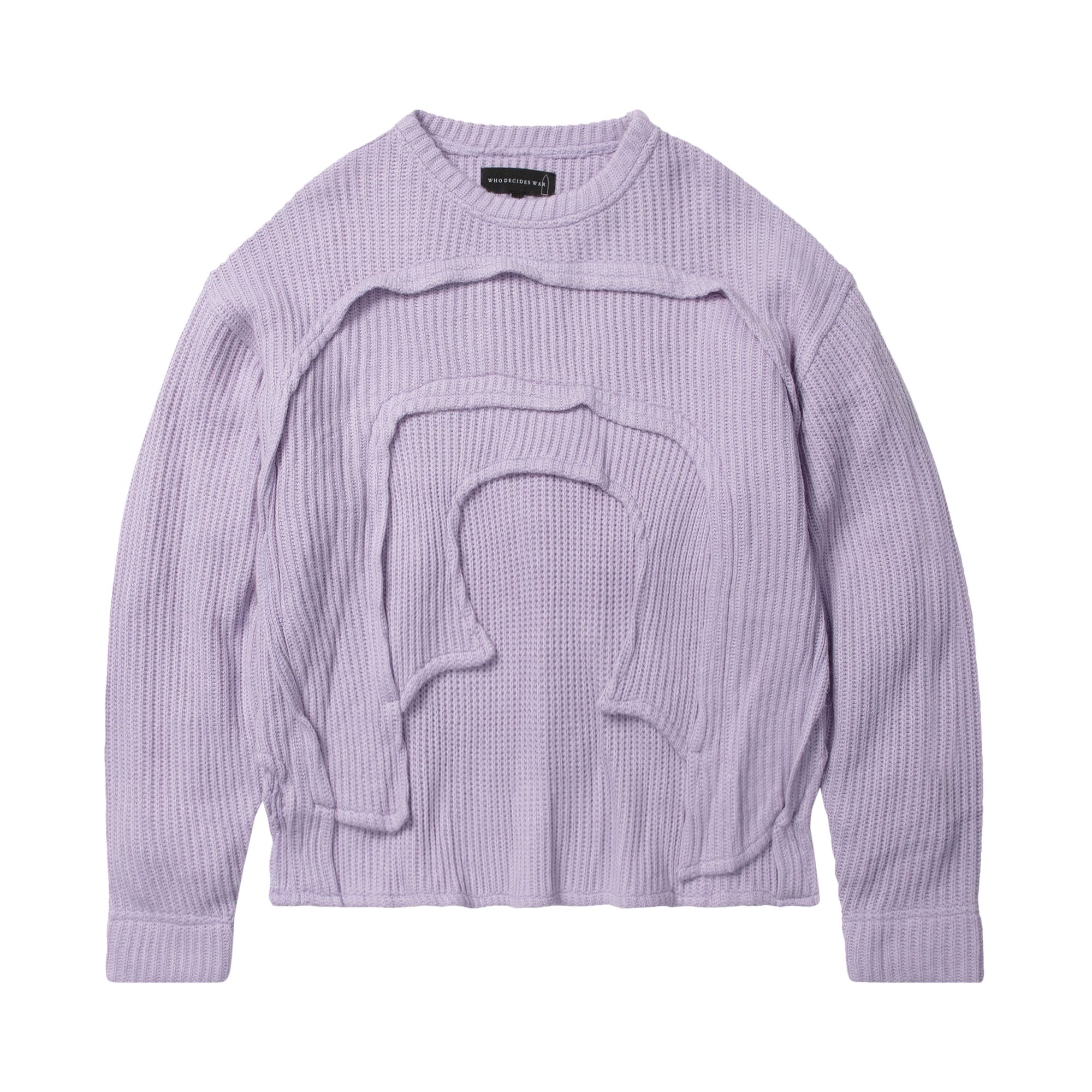 Pre-owned Who Decides War L'arc Woven Sweater 'lavender' | Purple | Men's Size S