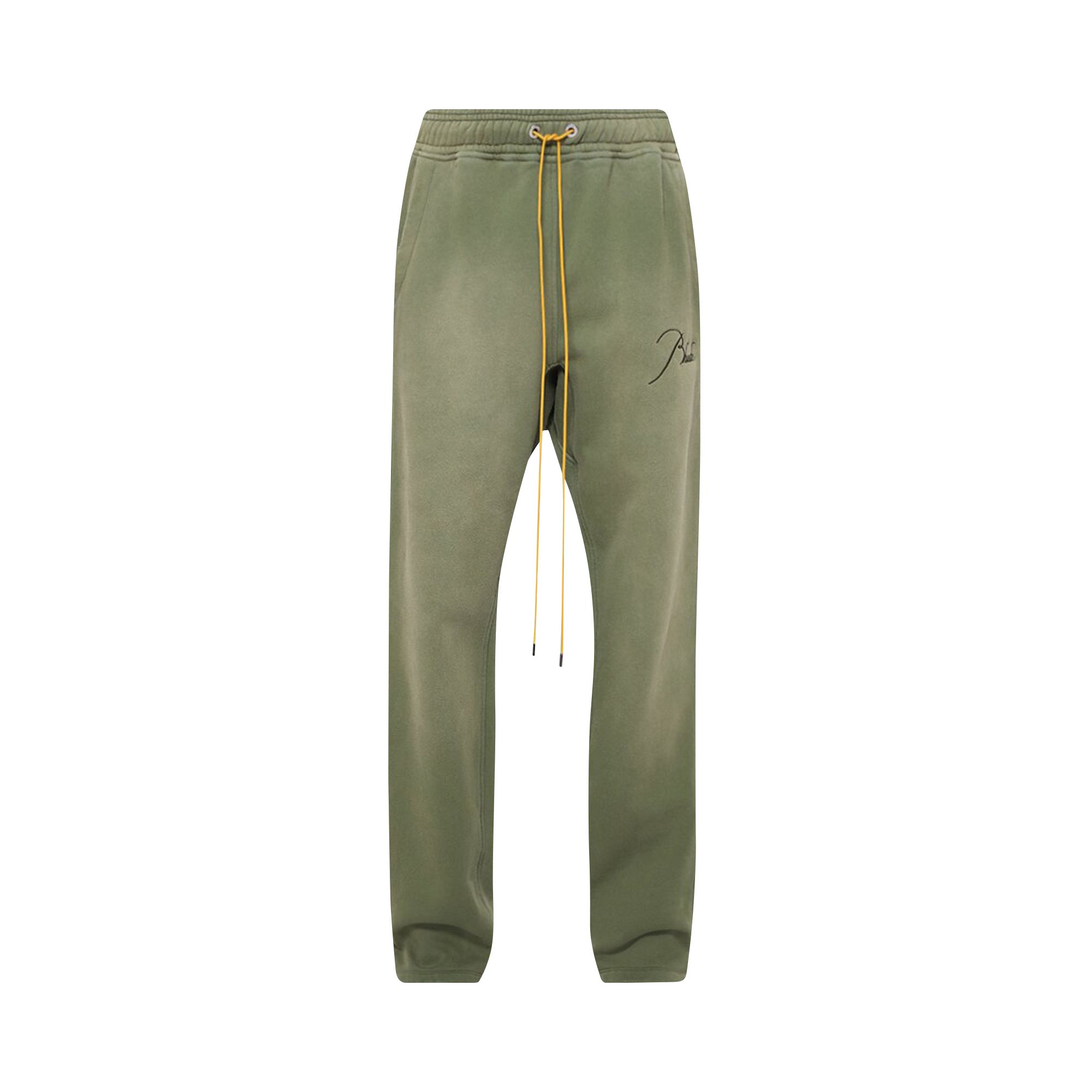 Click to view more detailed imagery on our partner's website Pre-owned Rhude Drawstring Jogger Sweatpants 'sundry Olive' In Green