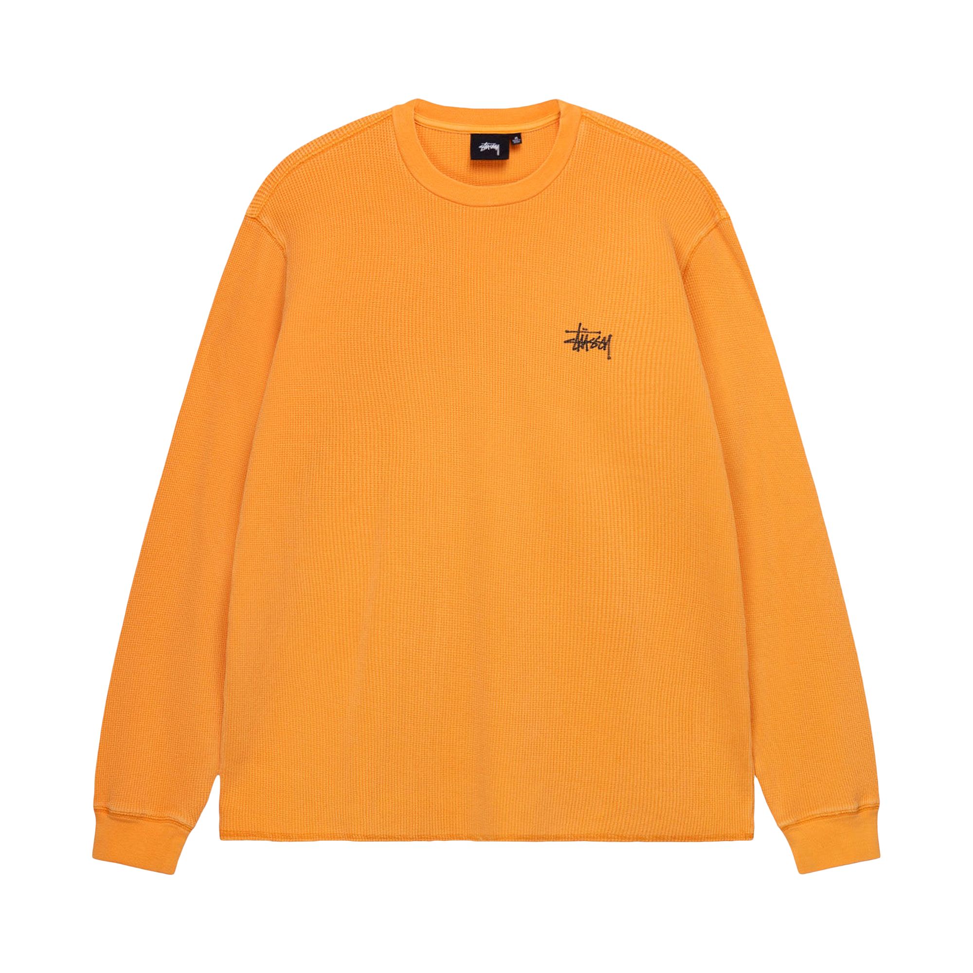 Stussy Basic Stock Long-Sleeve Thermal 'Apricot' | Orange | Men's Size L