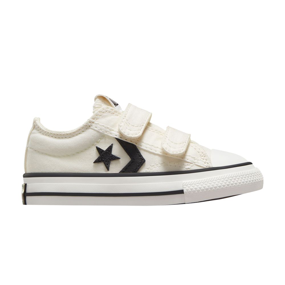 Pre-owned Converse Star Player 76 Easy-on Low Td 'vintage White Black' | Cream | Infant Size 7