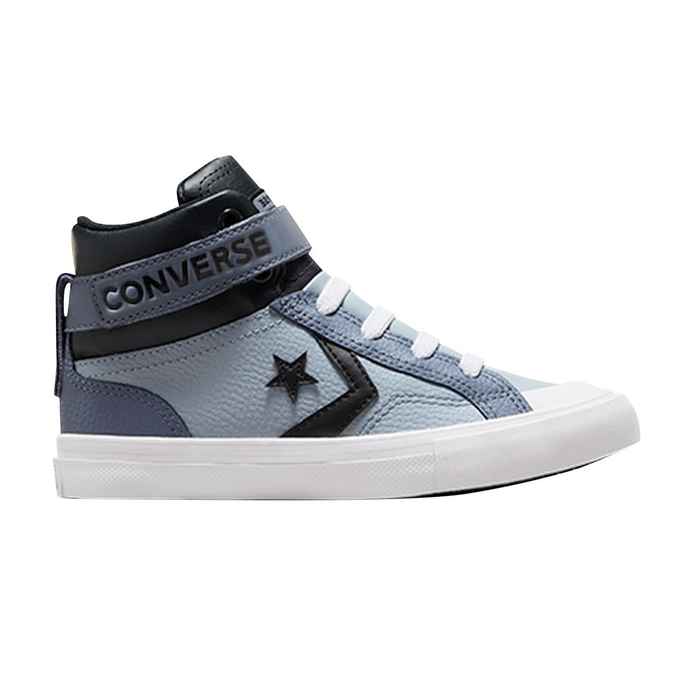 Pre-owned Converse Pro Blaze Strap Leather High Ps 'heirloom Silver' | Blue | Kid's Size 12.5