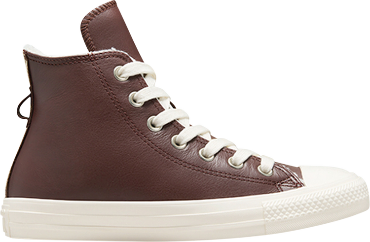 Wmns Chuck Taylor All Star Leather High 'Faux Fur Lining - Eternal Earth Brown'