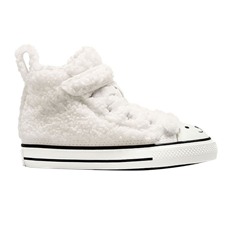 Pre-owned Converse Chuck Taylor All Star Easy-on High Td 'teddy Bear' | White | Infant Size 6