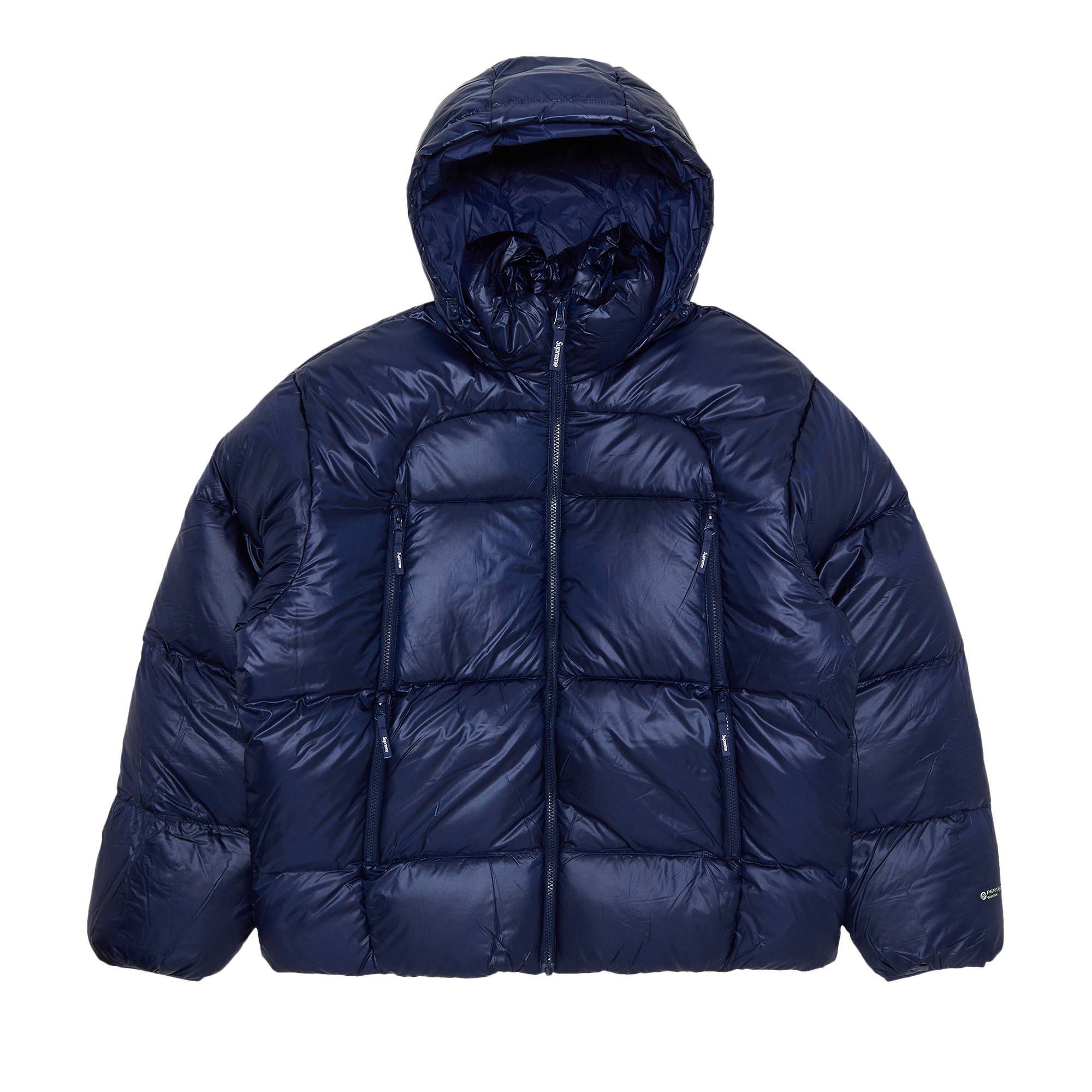 Supreme Hooded Down Down Jacket Fluorescent Blue