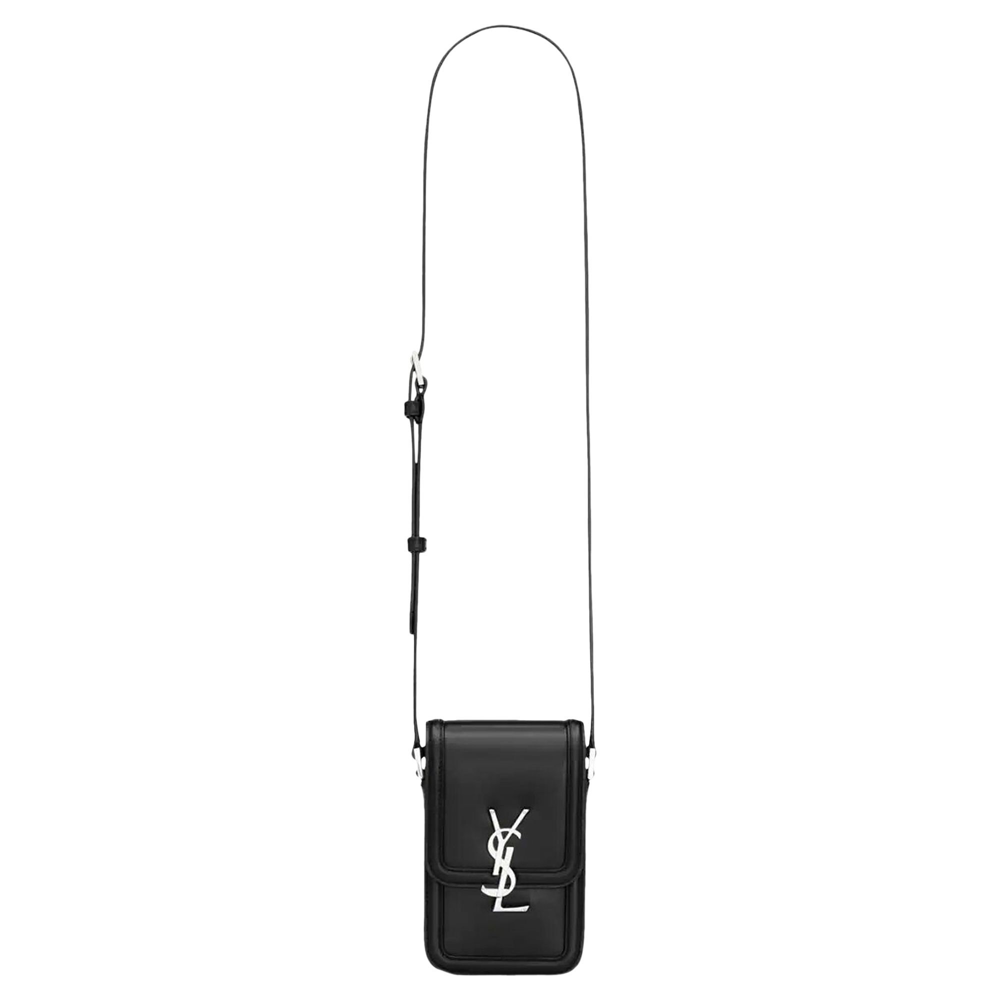 Pre-owned Saint Laurent Solferino Purse Case 'black'