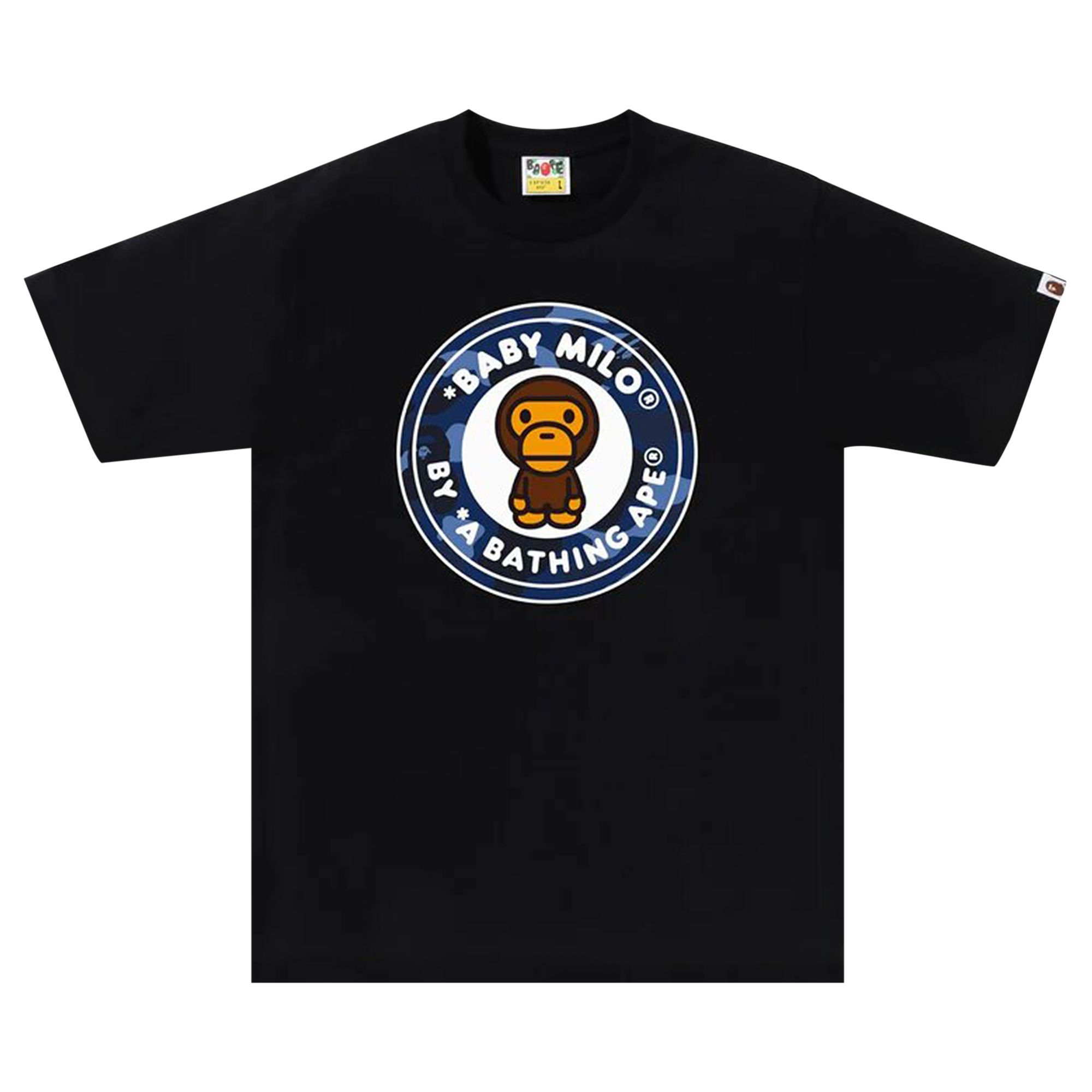 BAPE BAPE COLOR CAMO MILO BUSY WORKS TEE 'BLACK/NAVY'