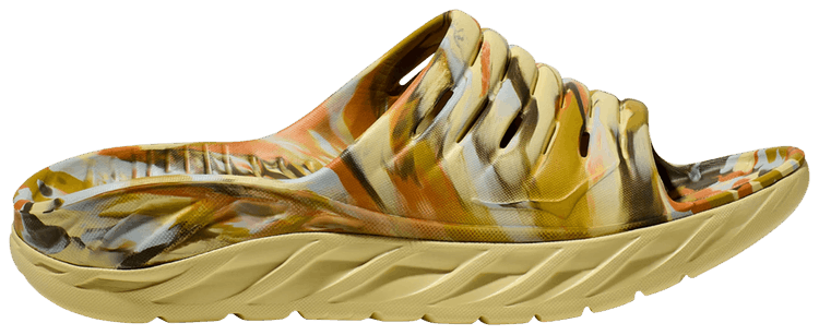 HOKA Ora Recovery Slide Celery Root Golden Lichen