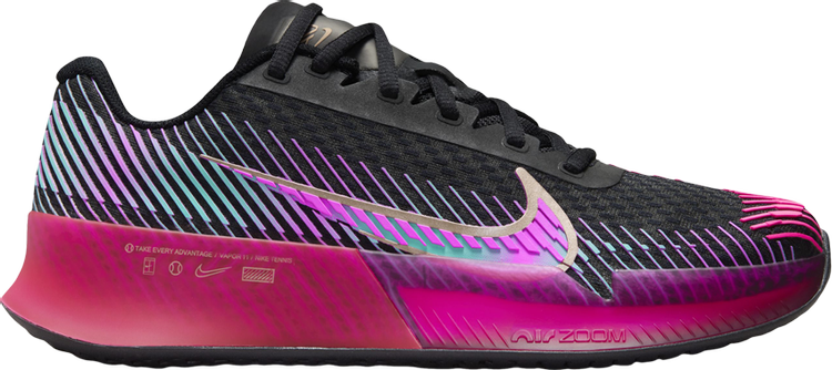 Wmns NikeCourt Air Zoom Vapor 11 Premium HC 'Black Fireberry'