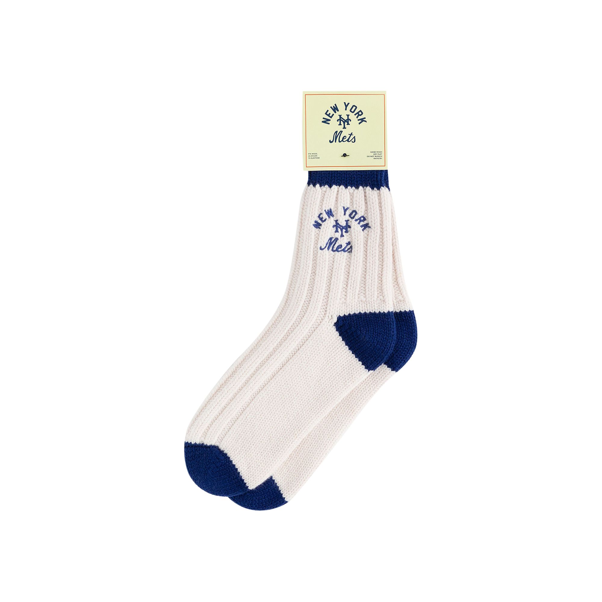 Pre-owned Aimé Leon Dore X New York Mets Sock 'pristine' | White | Men's Size Onesize