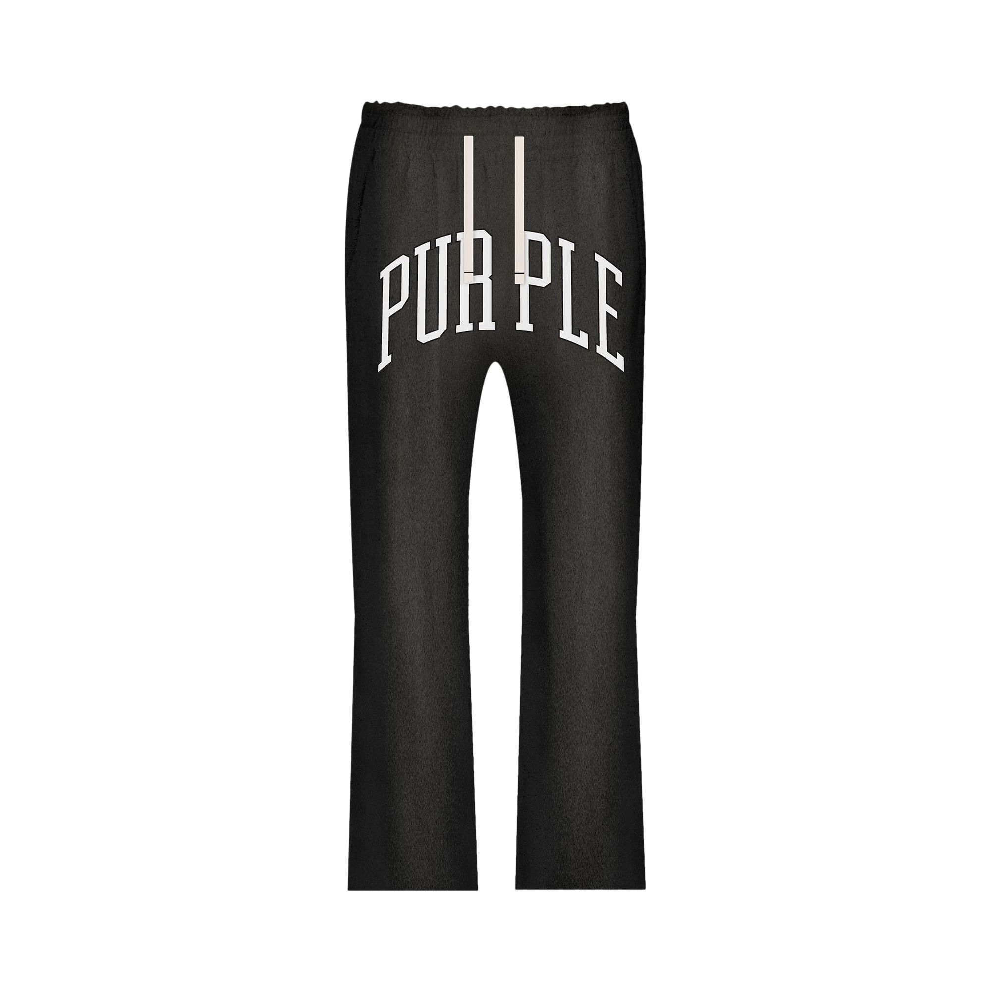 Click to view more detailed imagery on our partner's website Pre-owned Purple Brand Heavyweight Fleece Flared Pants 'black'