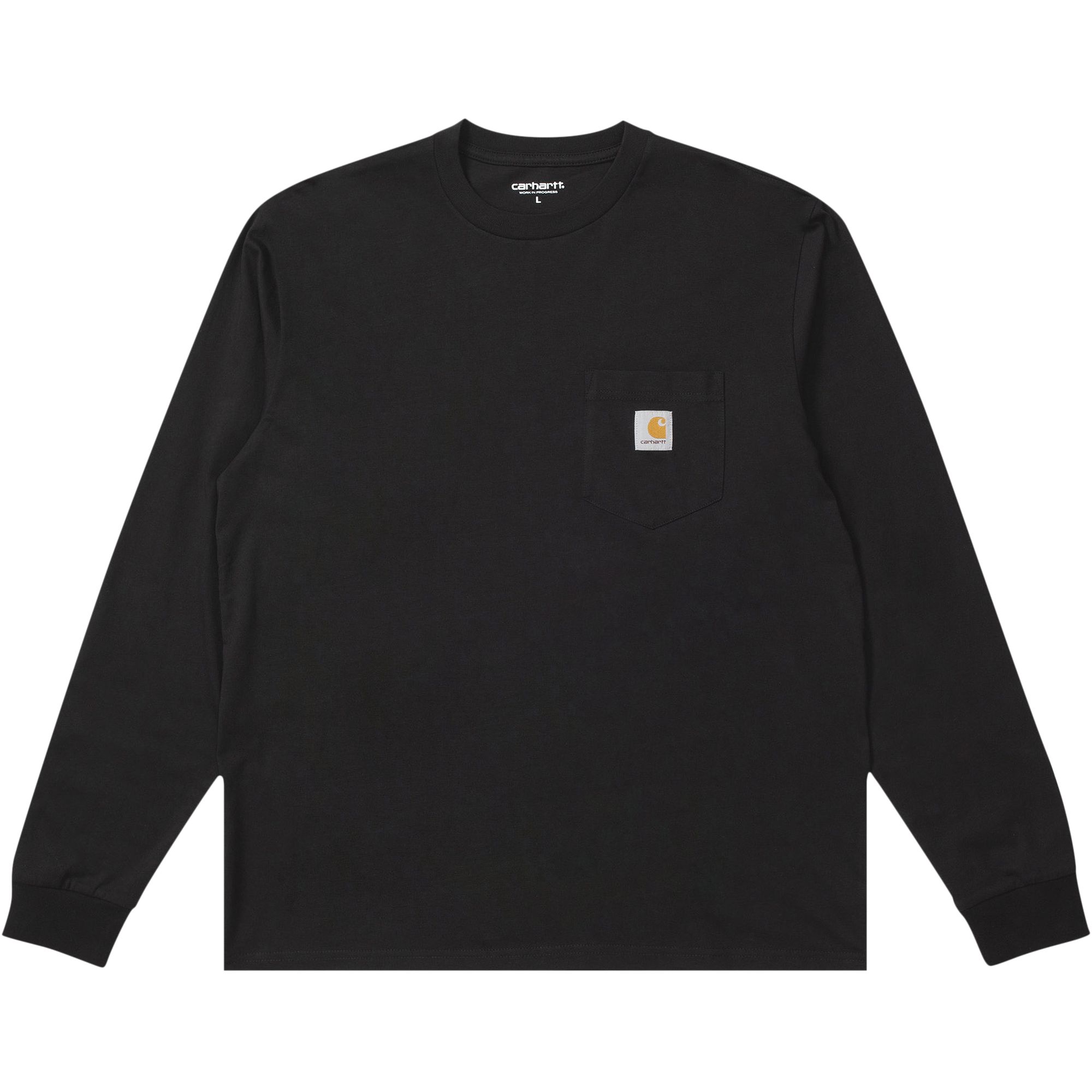 Carhartt WIP Long-Sleeve Pocket T-Shirt 'Black' | Men's Size M