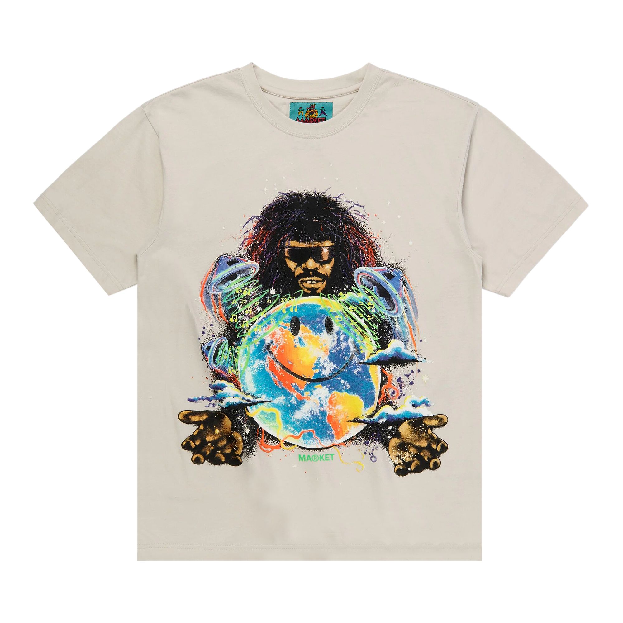 Pre-owned Market Smiley Funkadelic P Funk Smiley T-shirt 'cream'