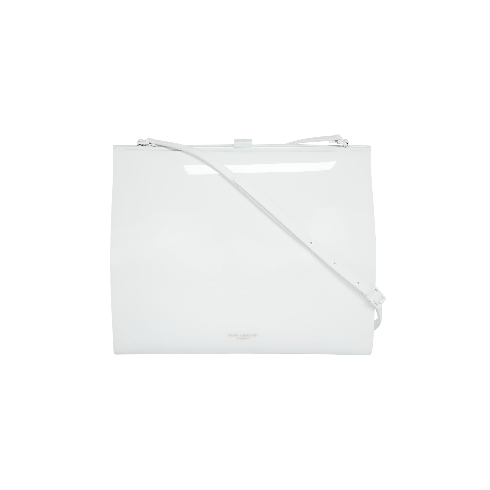 Pre-owned Saint Laurent Small Le Anne Marie Shoulder Bag 'white Powder'
